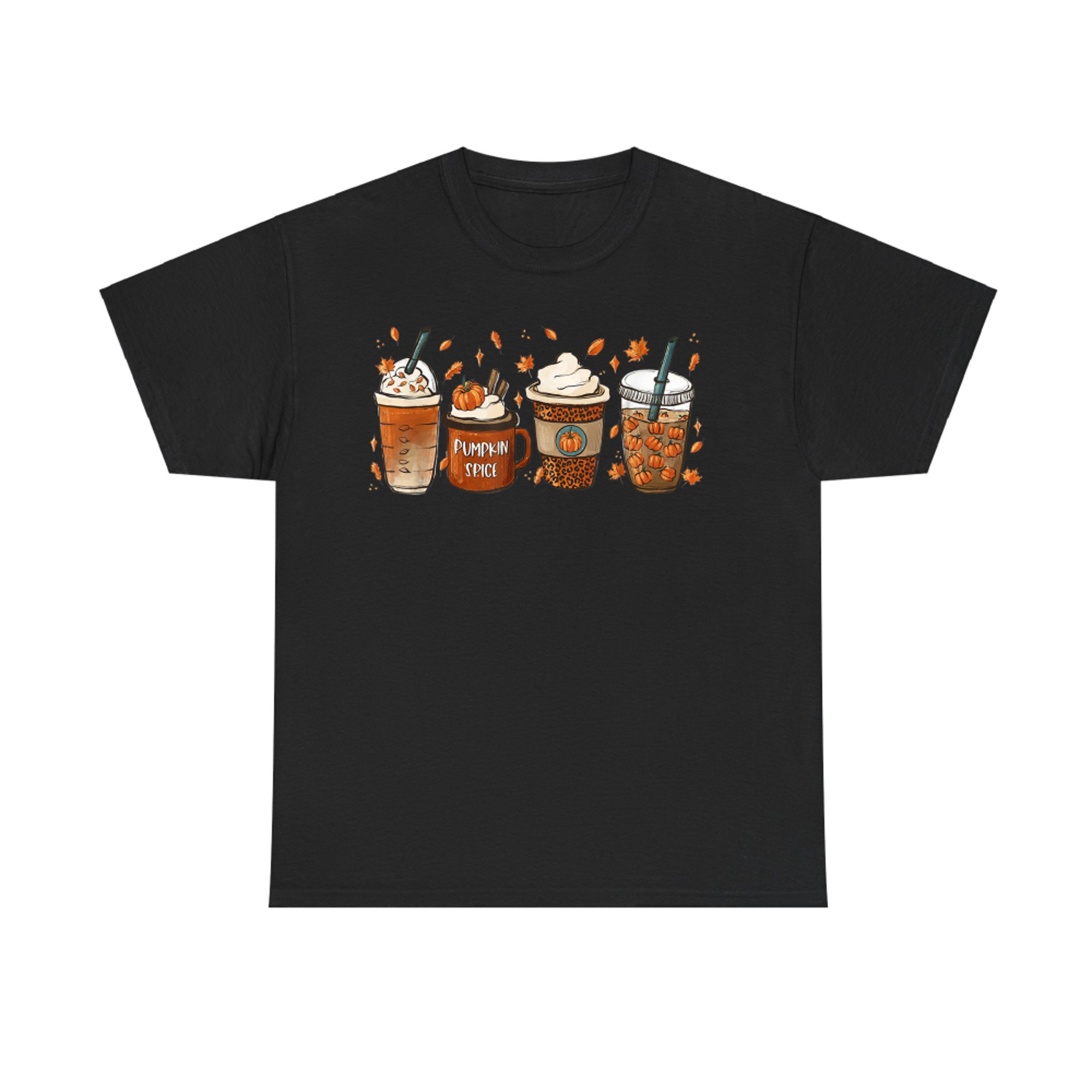 Cozy Fall Drinks With Pumpkin Spice Whipped Cream Autumn T-Shirt