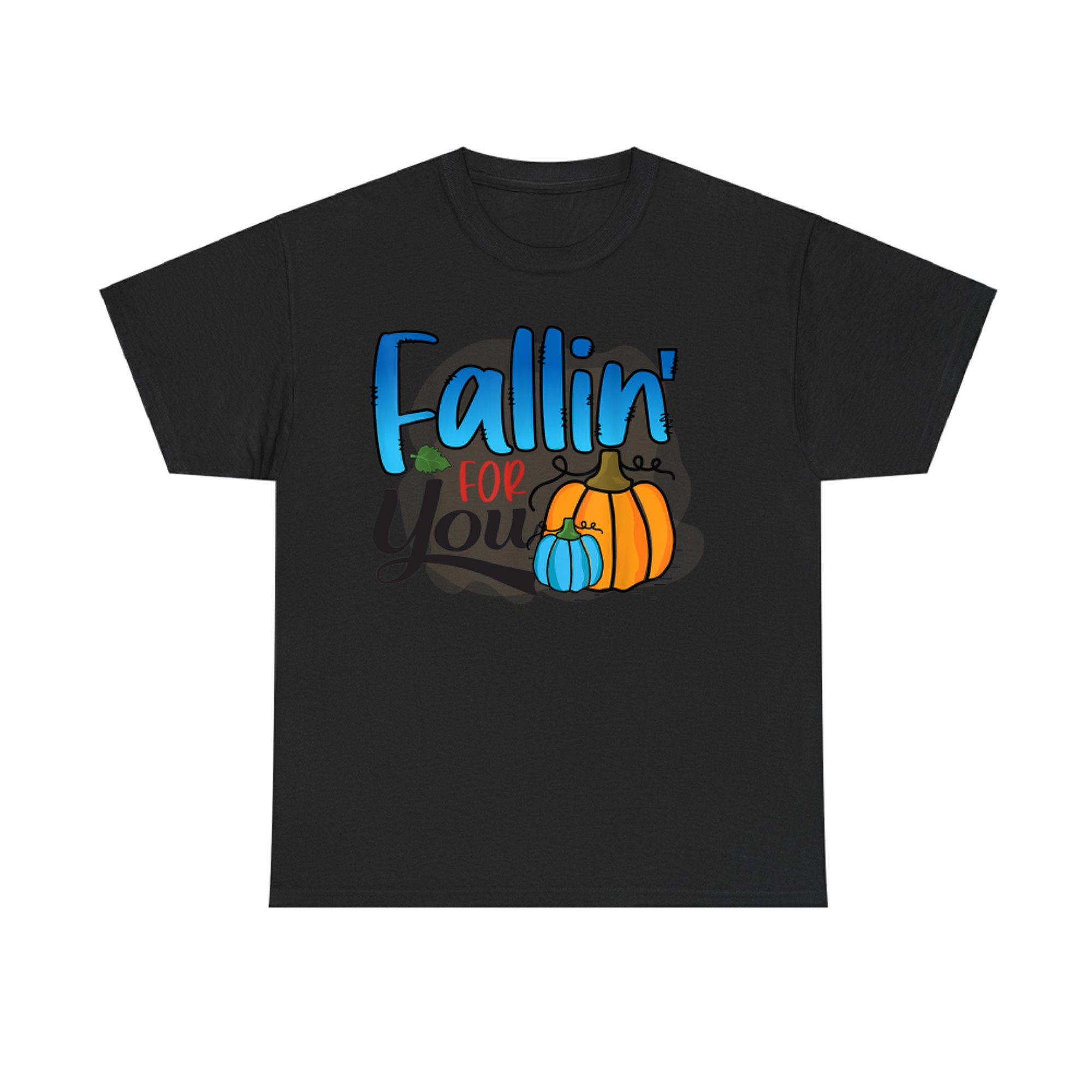 Fallin' for You Cute Pumpkin Autumn Love Graphic T-Shirt