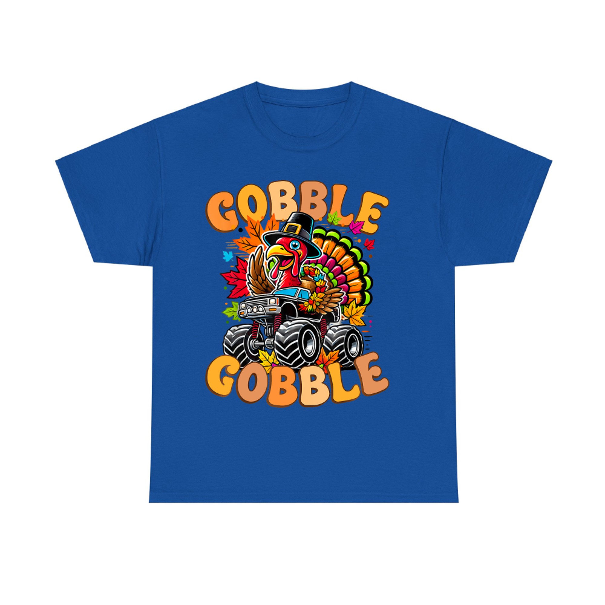 Gobble Gobble Monster Truck Funny Turkey ThanksgivingT-Shirt