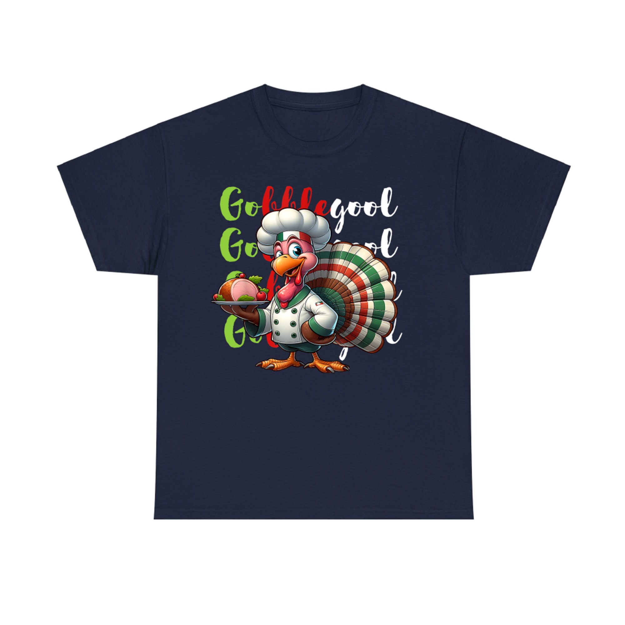 Gobblegool Funny Turkey Thanksgiving Chef Turkey Meme T-Shirt