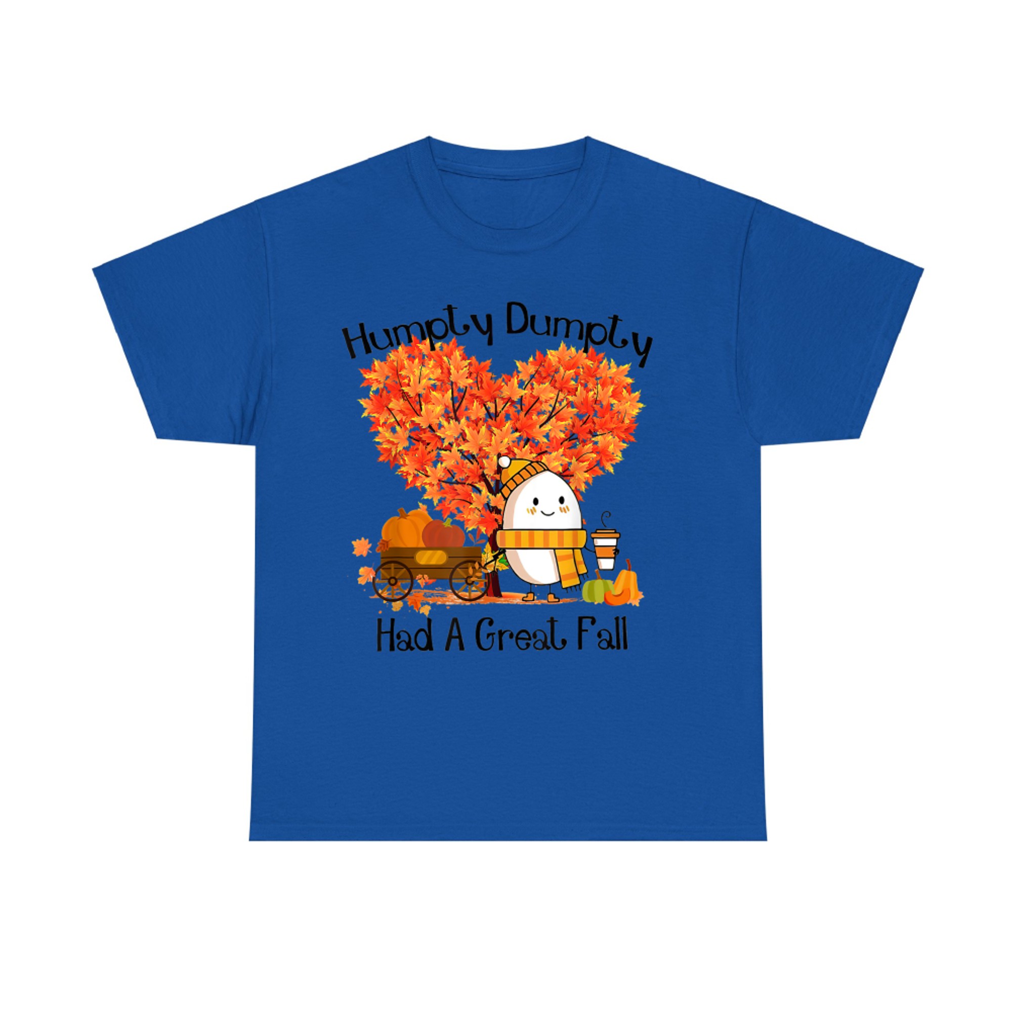 Humpty Dumpty Had A Great Fall Funny Cute Autumn Egg Pun T-Shirt
