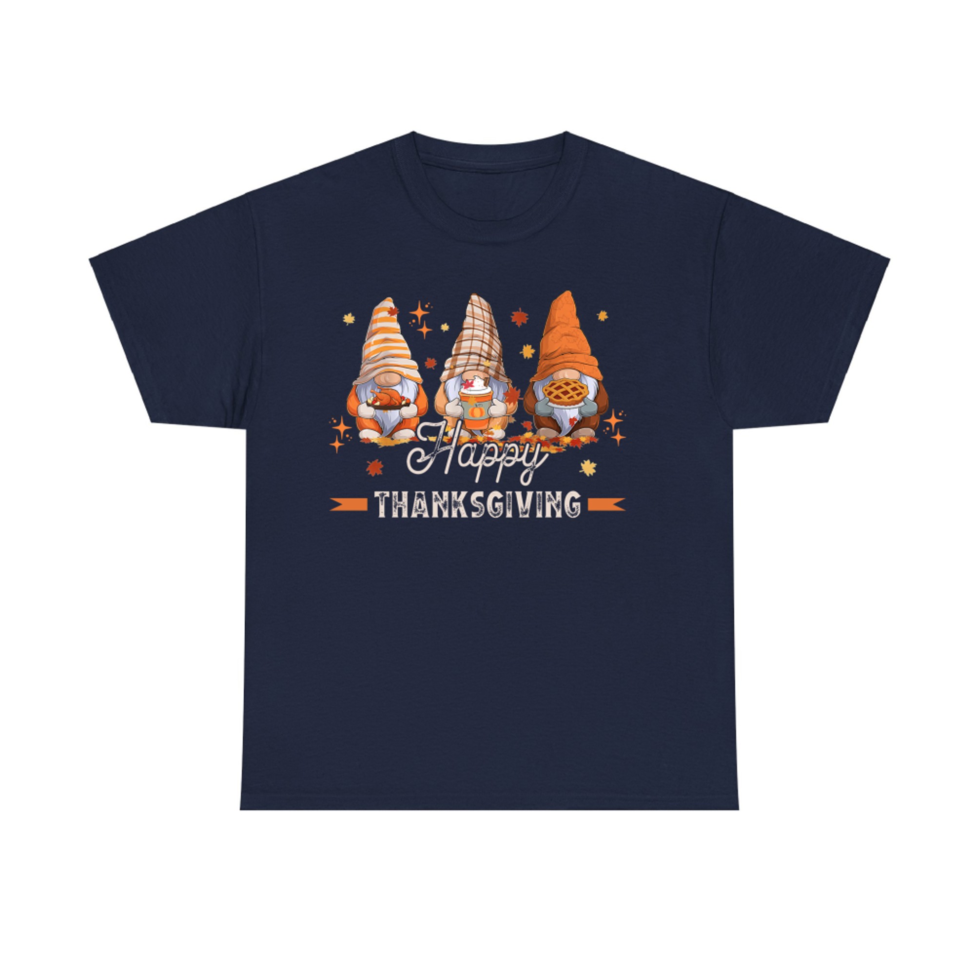 Thanksgiving Gnome Family Pumpkin Pie Autumn Fall T-Shirt