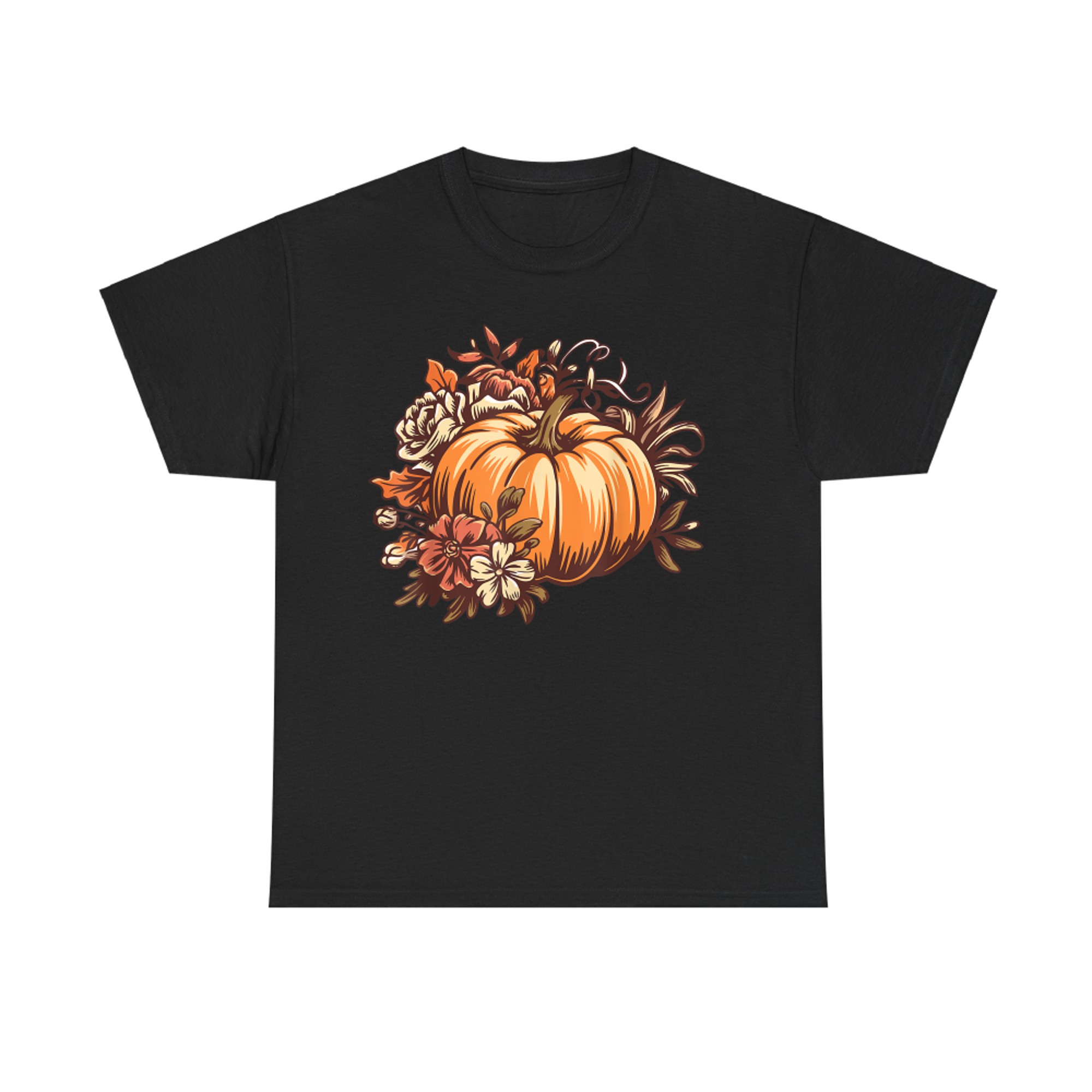 Vintage Pumpkin Fall Autumn Graphic Thanksgiving T-Shirt