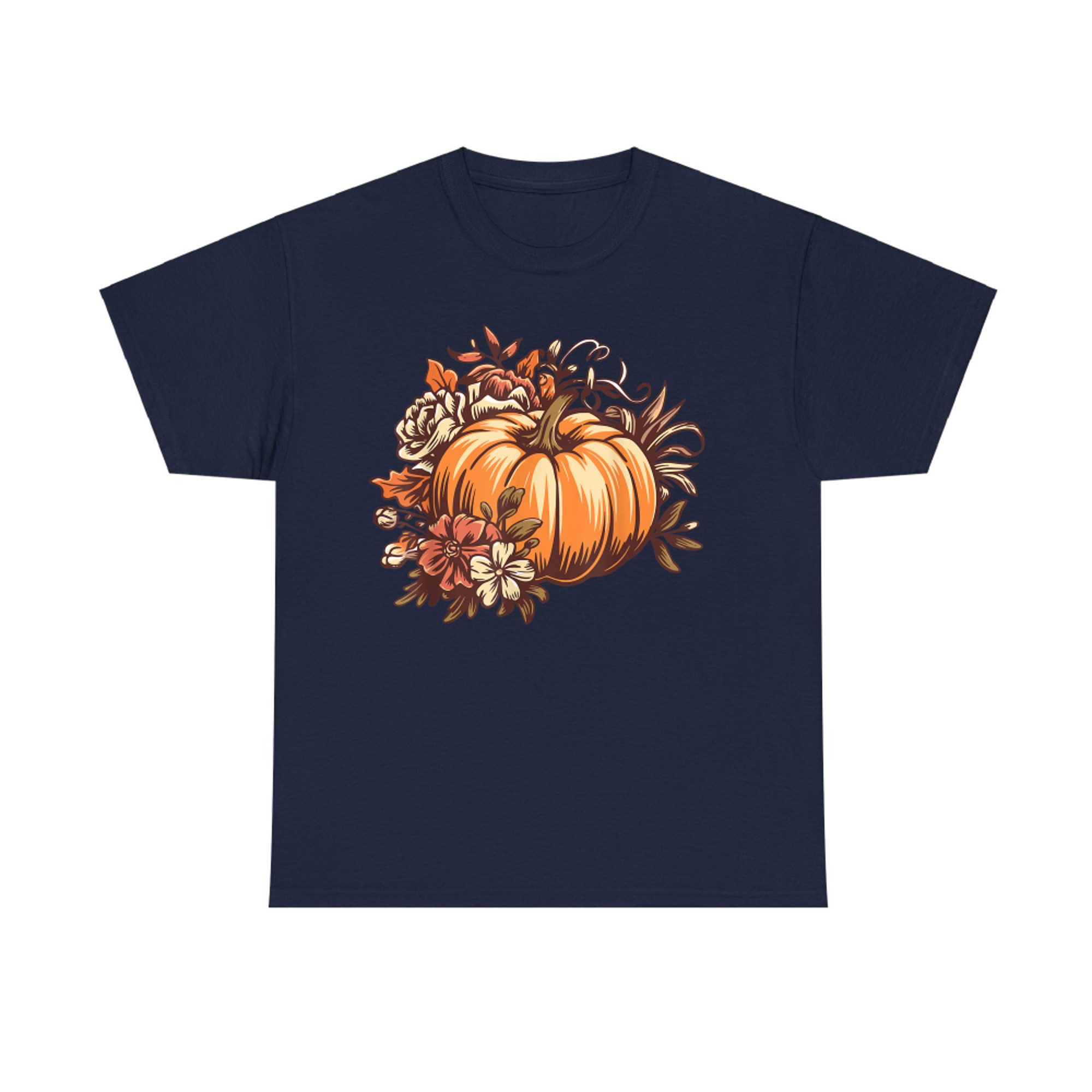 Vintage Pumpkin Fall Autumn Graphic Thanksgiving T-Shirt