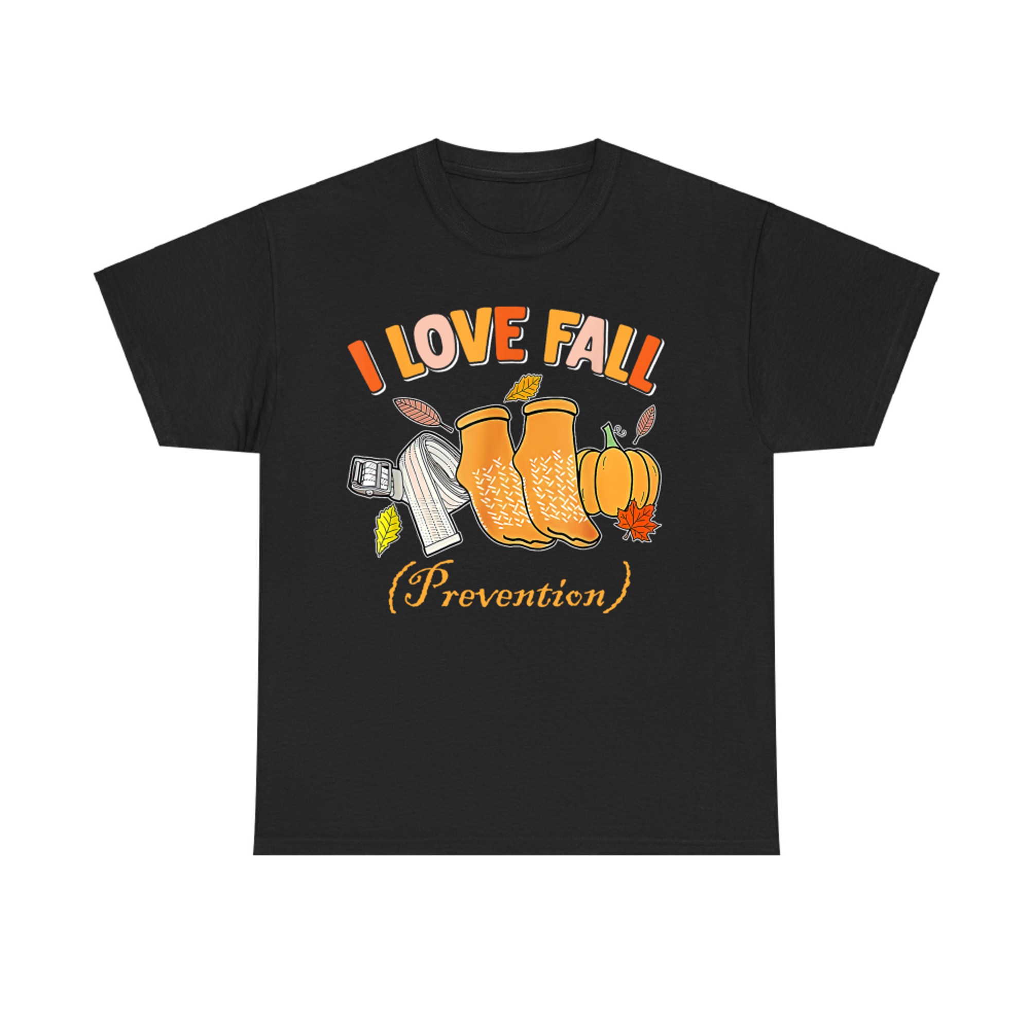 I Love Fall Prevention Funny Fall Nurse Socks Pumpkin AutumnT-Shirt