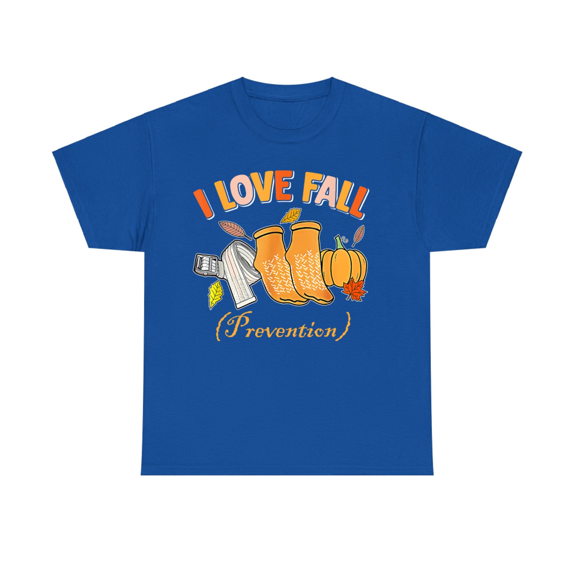 I Love Fall Prevention Funny Fall Nurse Socks Pumpkin AutumnT-Shirt