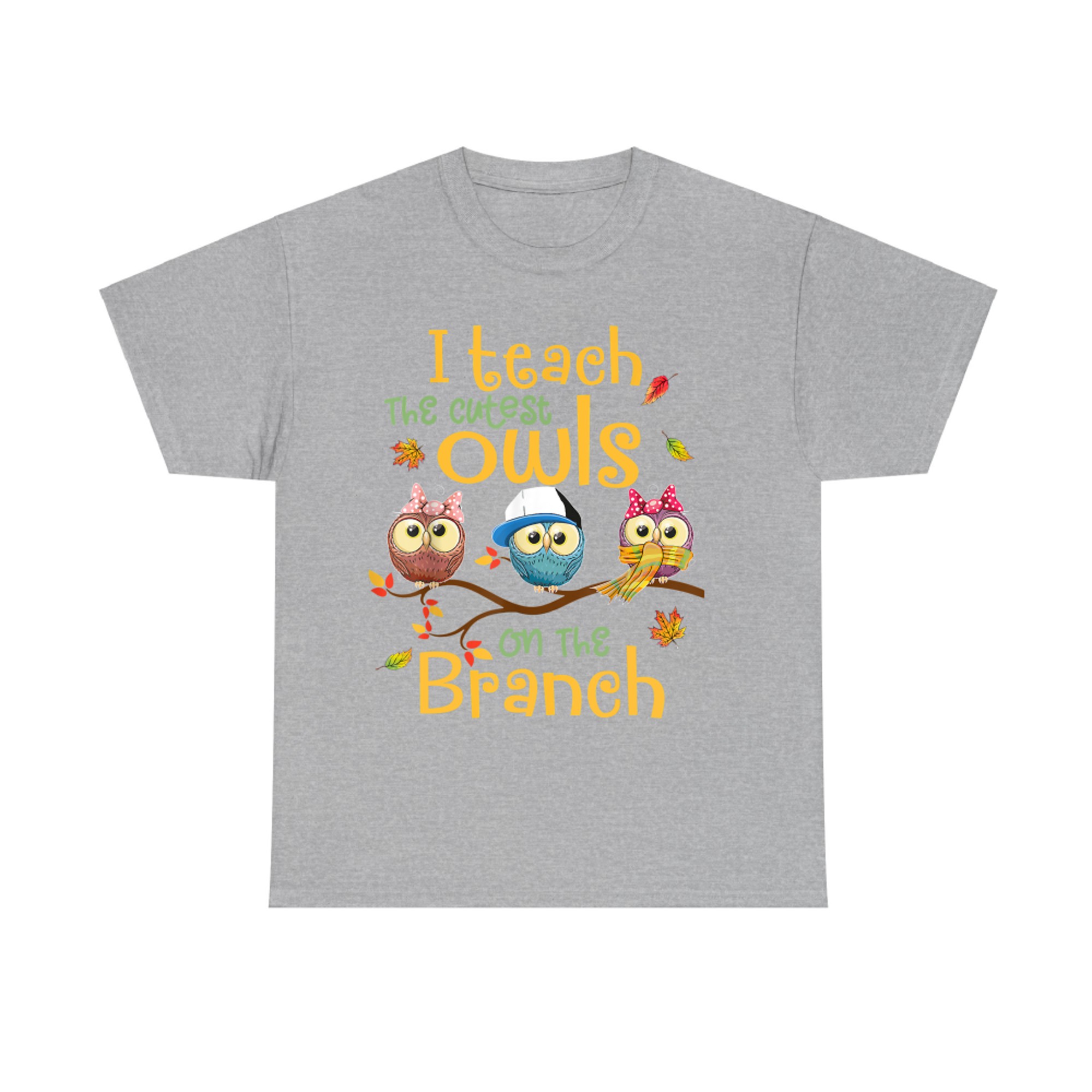 I Teach The Cutest Owls On The Branch Teacher Fall Autumn T-Shirt