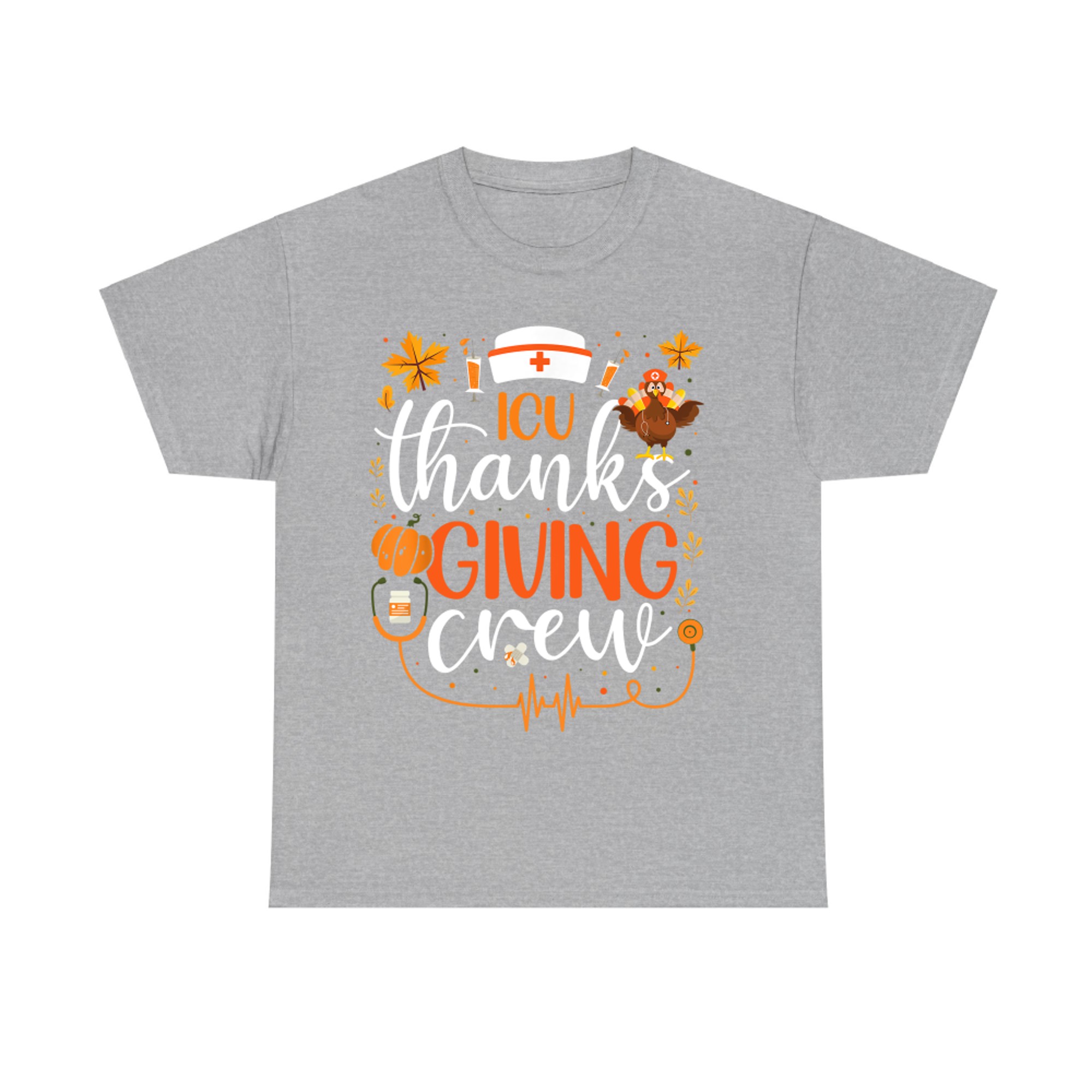 ICU Thanksgiving Nurse Crew Intensive Care Unit Thanksgiving T-Shirt