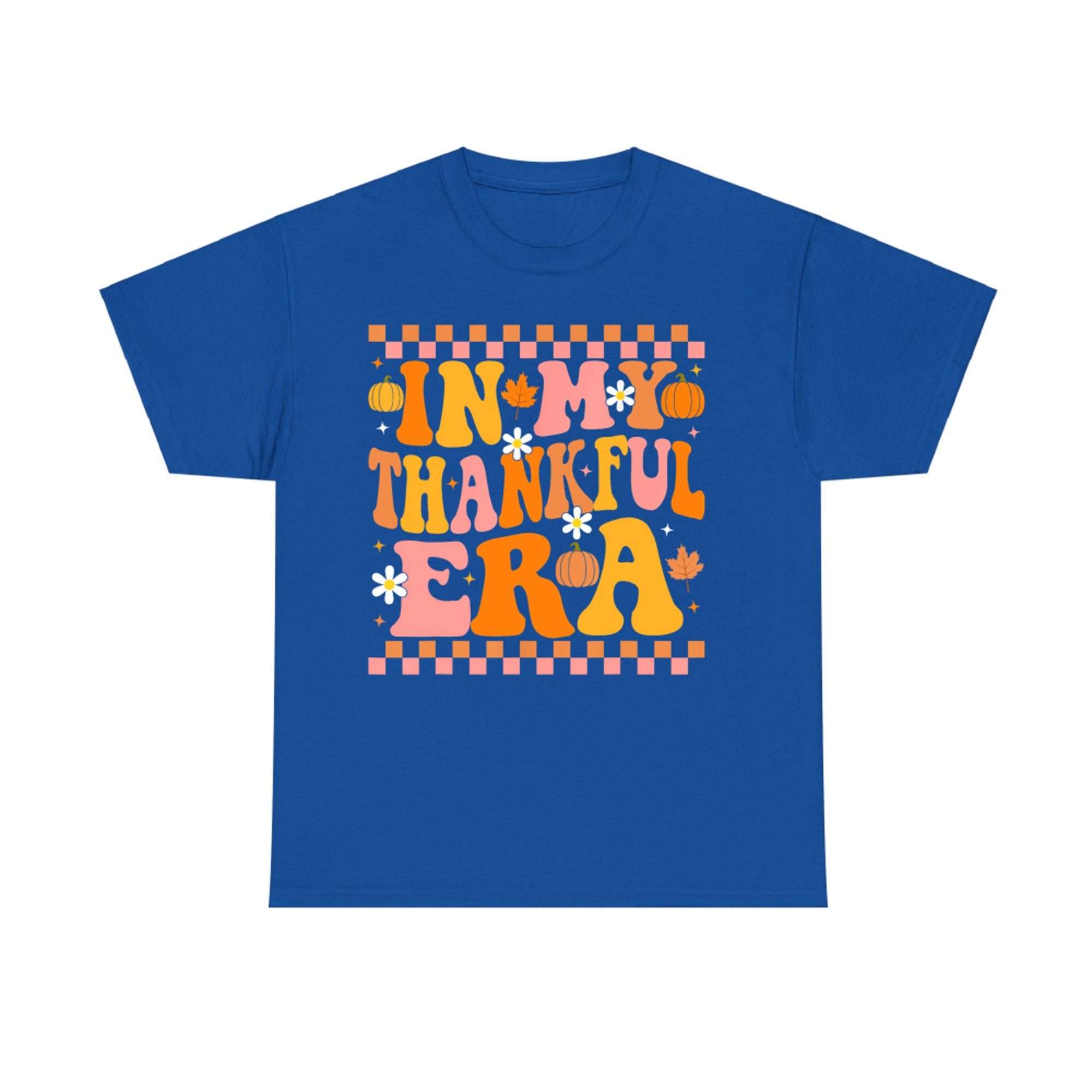 In My Thankful Era Fall Pumpkin Autumn Groovy Thanksgiving T-Shirt