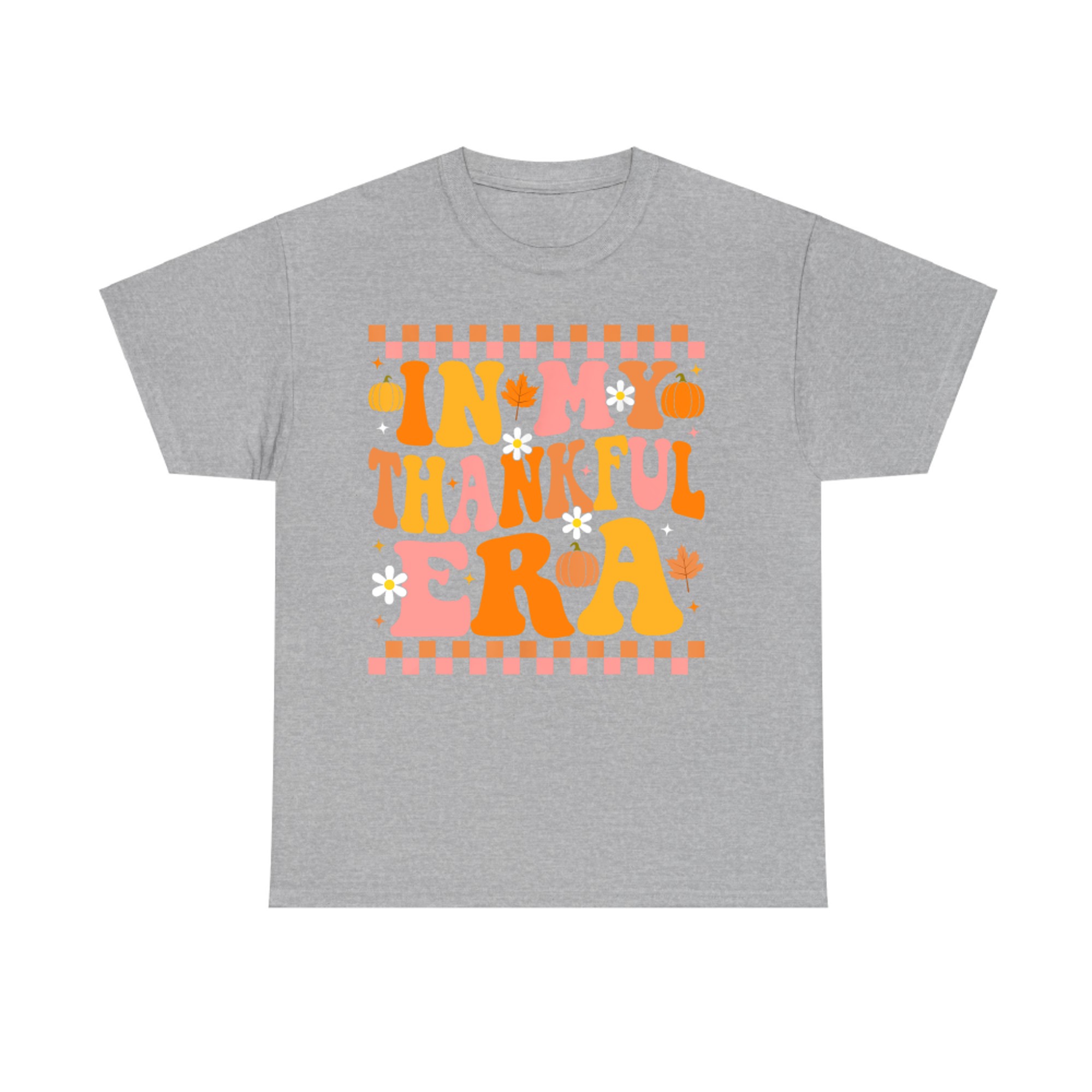 In My Thankful Era Fall Pumpkin Autumn Groovy Thanksgiving T-Shirt