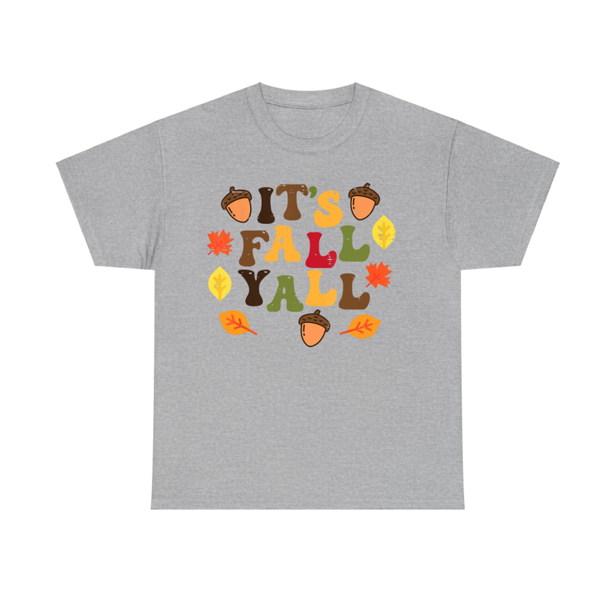 It's Fall Yall Leaves Cute Autumn Thanksgiving T-Shirt
