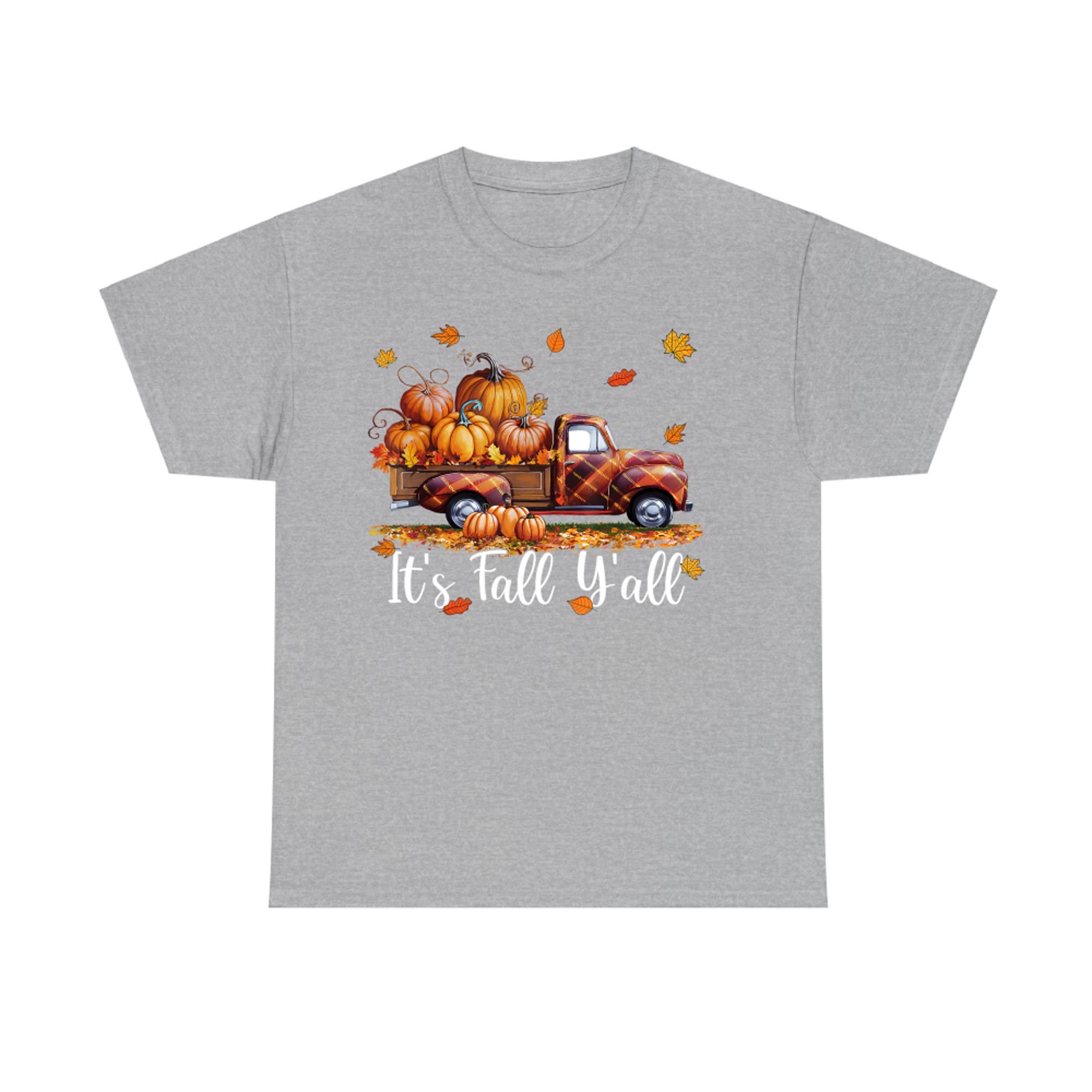 It's Fall Y'all Pumpkin Truck Autumn Tree Hello Fall T-Shirt