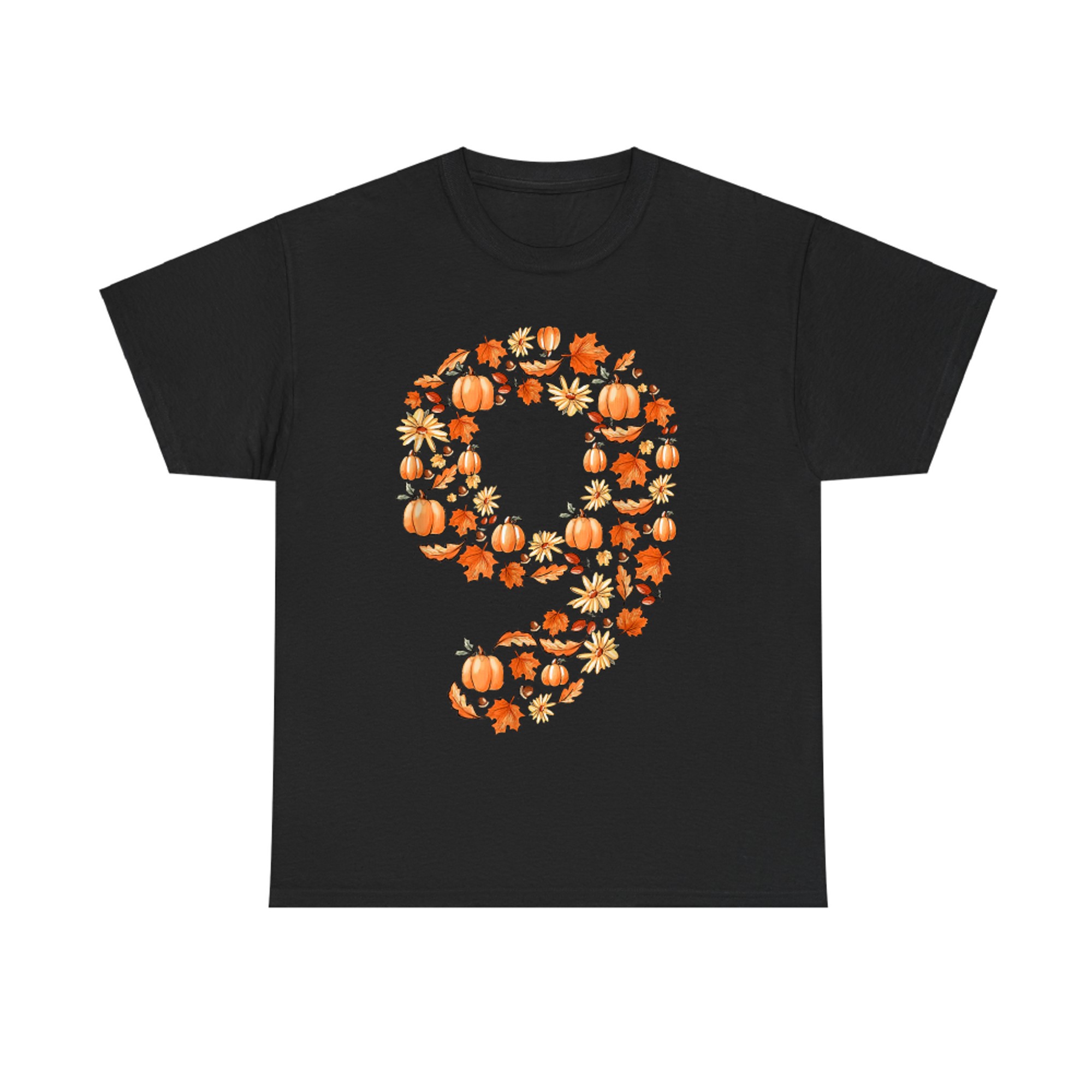 It's My 9th Birthday Pumpkin Fall Leaves Autumn Years Old T-Shirt