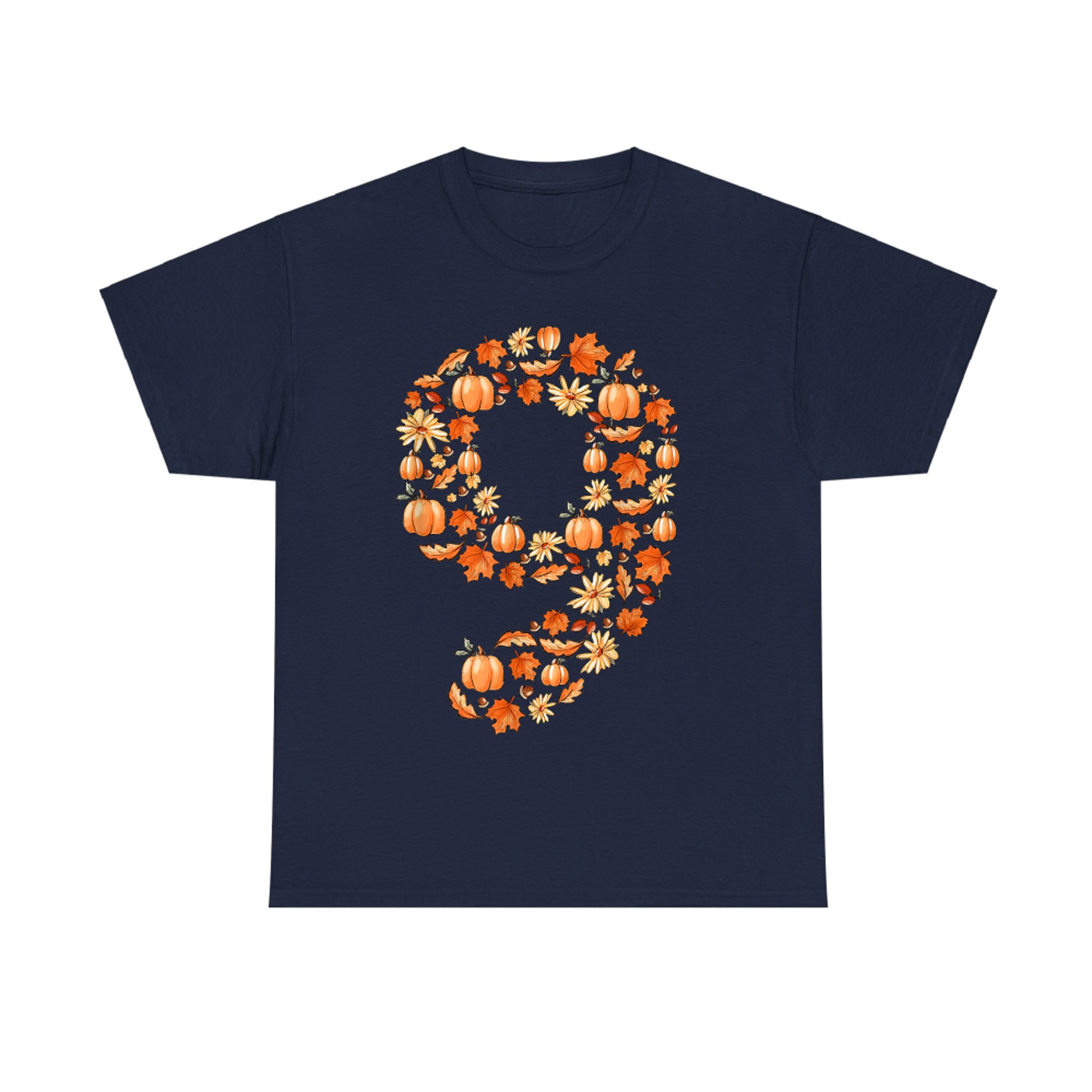 It's My 9th Birthday Pumpkin Fall Leaves Autumn Years Old T-Shirt