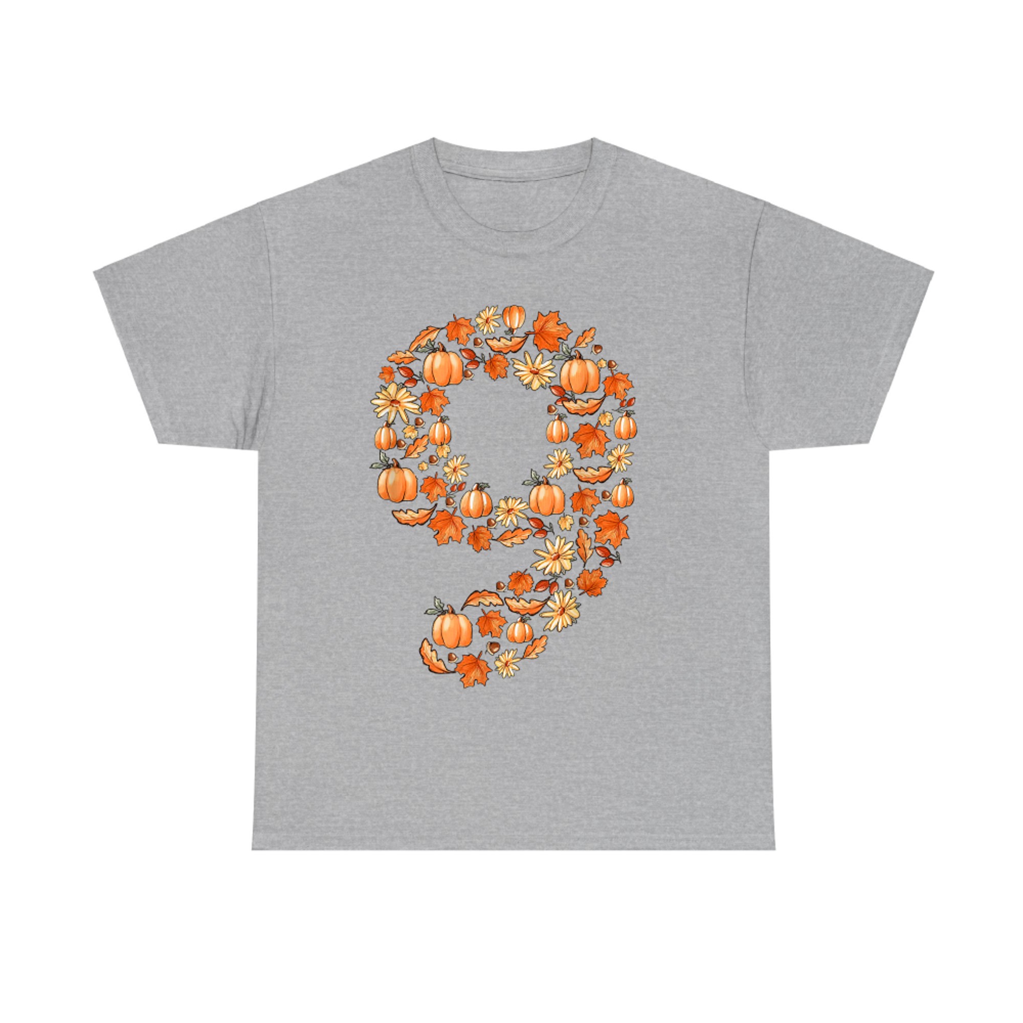 It's My 9th Birthday Pumpkin Fall Leaves Autumn Years Old T-Shirt
