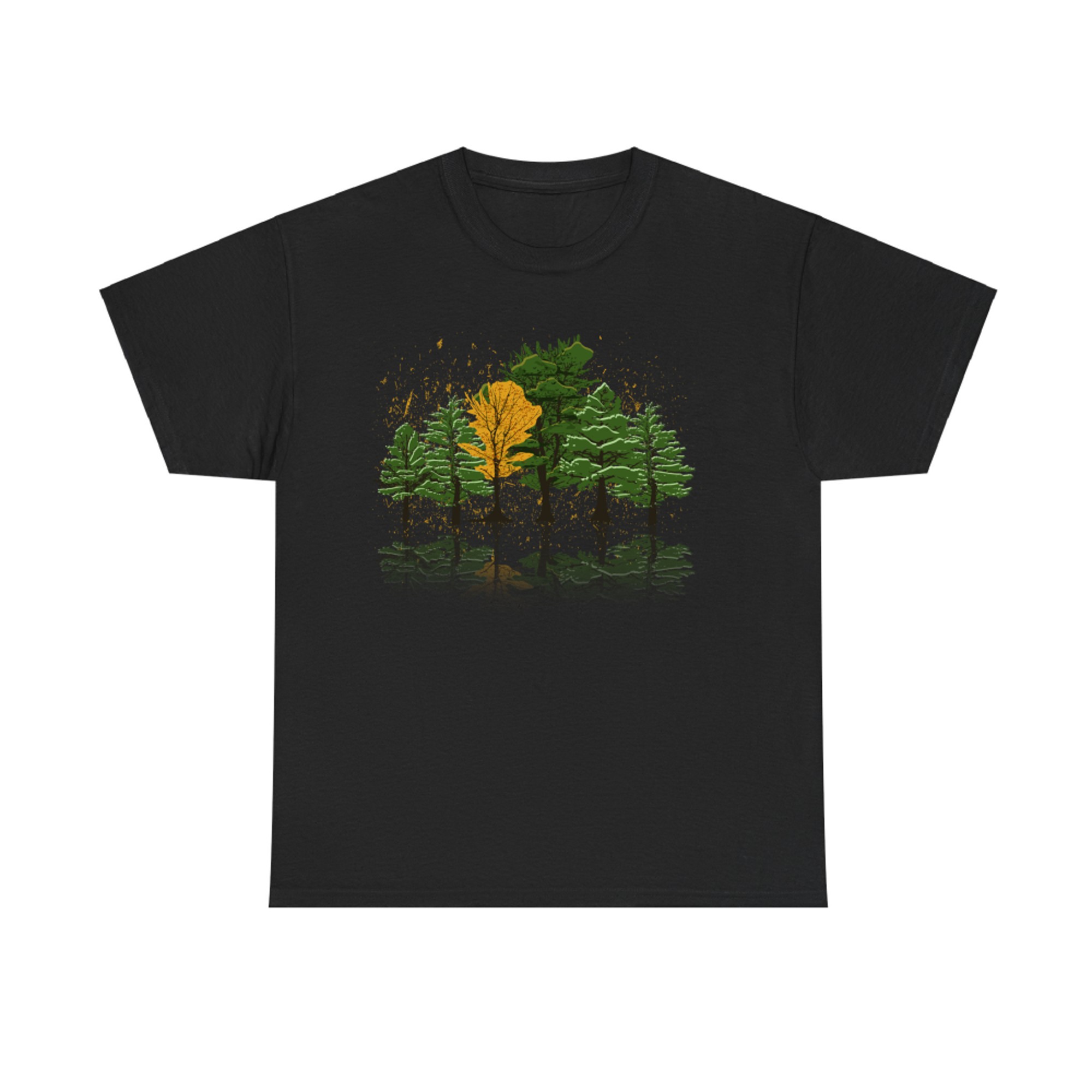 Nature Reflection Outdoor Trees Wildlife Autumn Forest T-Shirt