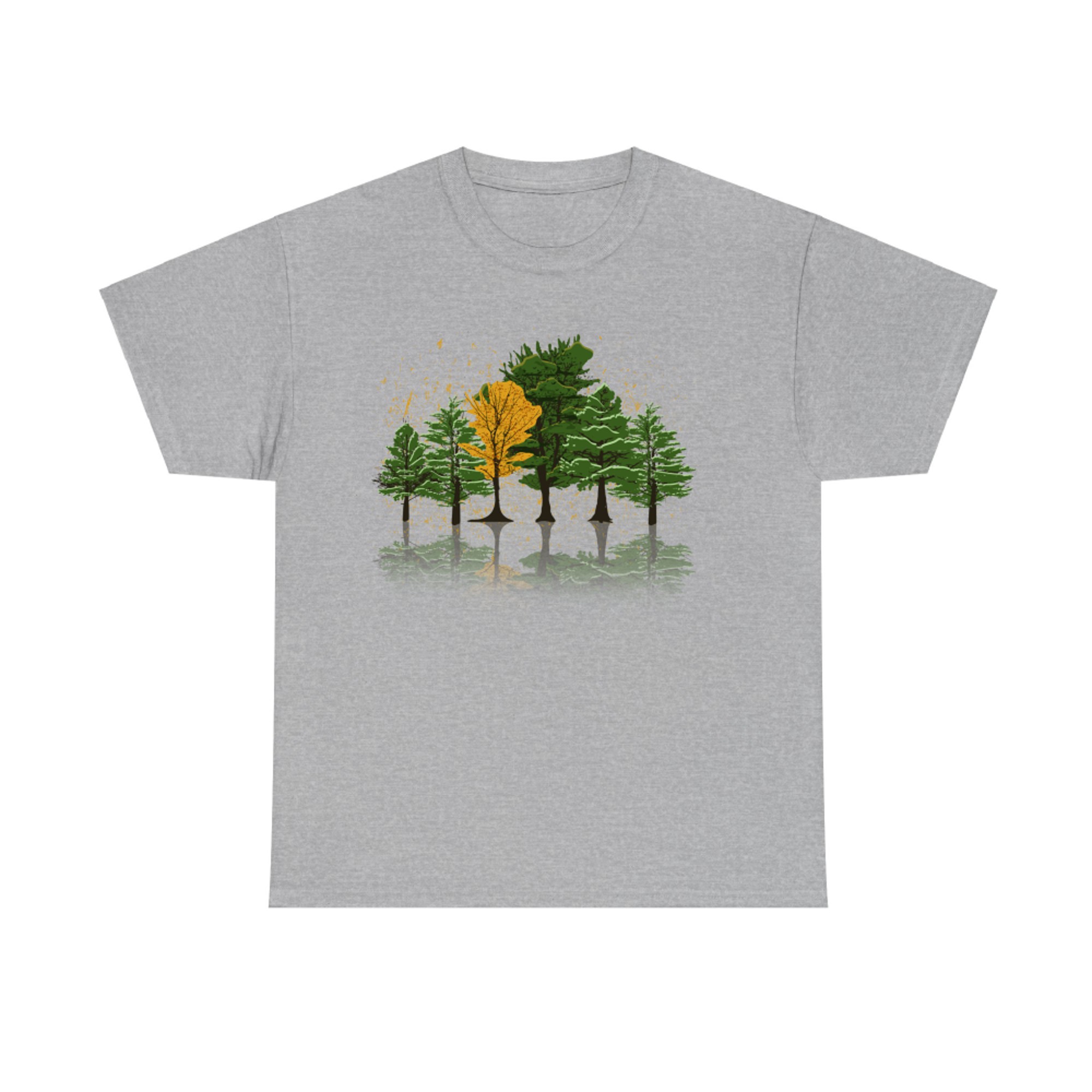 Nature Reflection Outdoor Trees Wildlife Autumn Forest T-Shirt