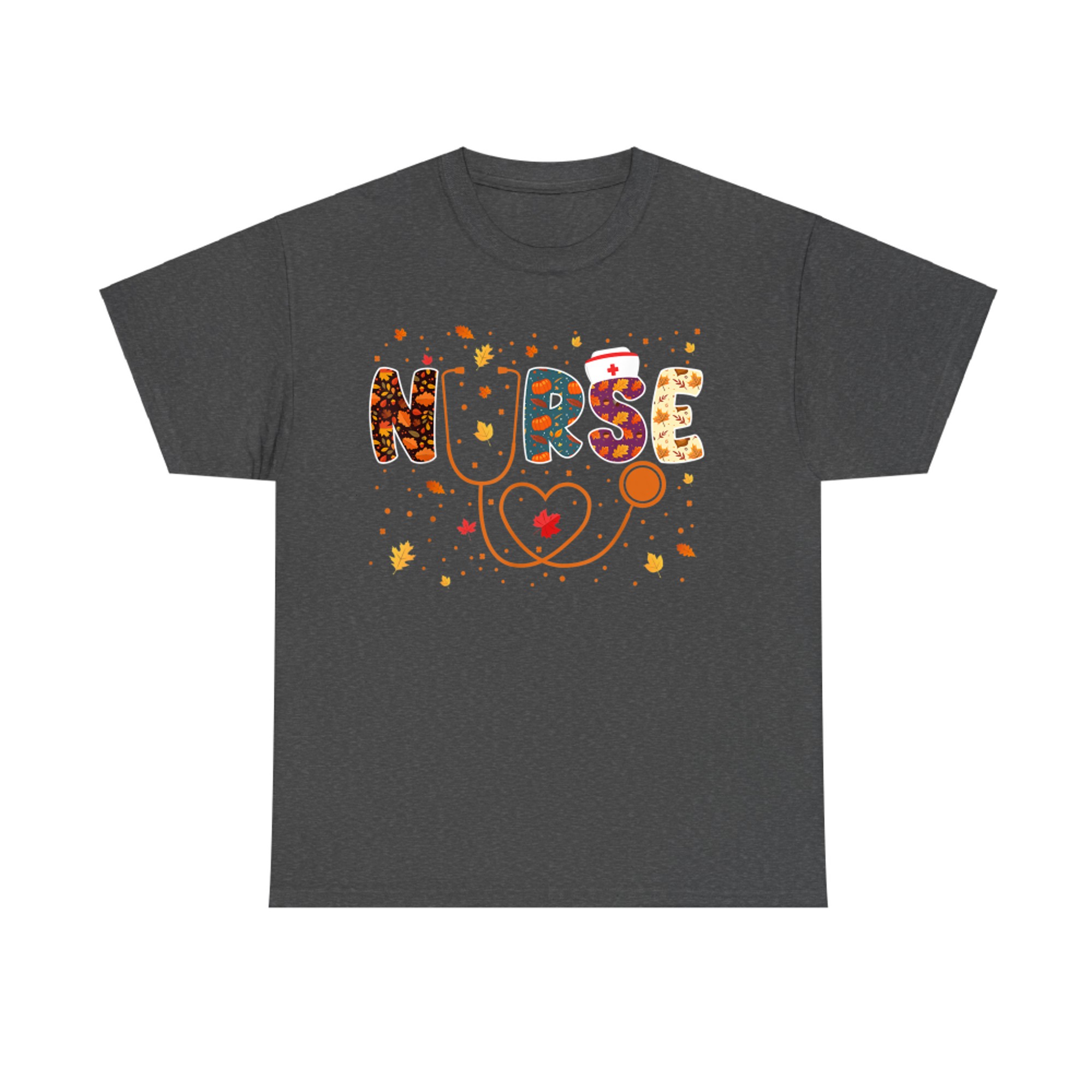 Nursing Thanksgiving Day Stethoscope Fall Nurse Costume T-Shirt
