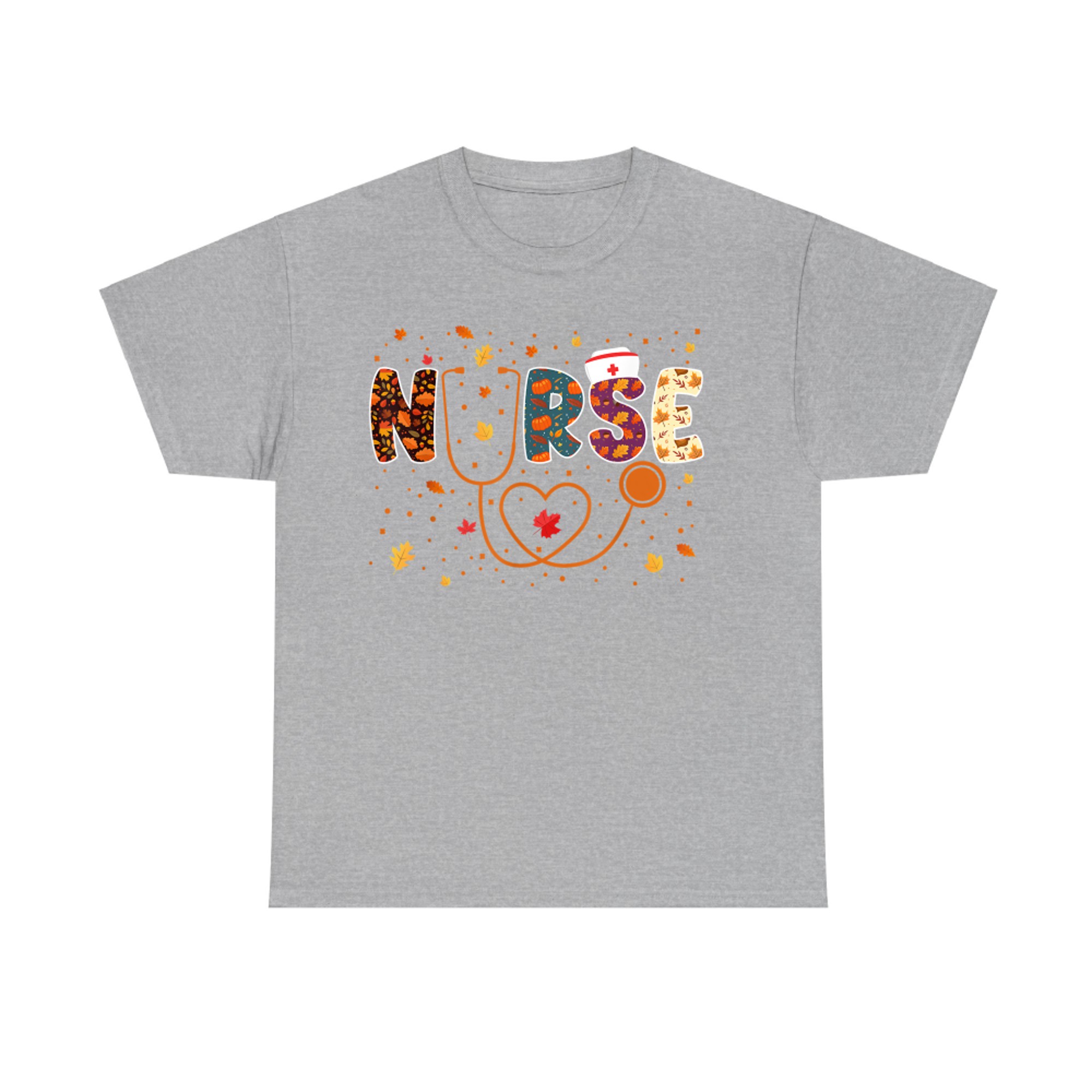 Nursing Thanksgiving Day Stethoscope Fall Nurse Costume T-Shirt