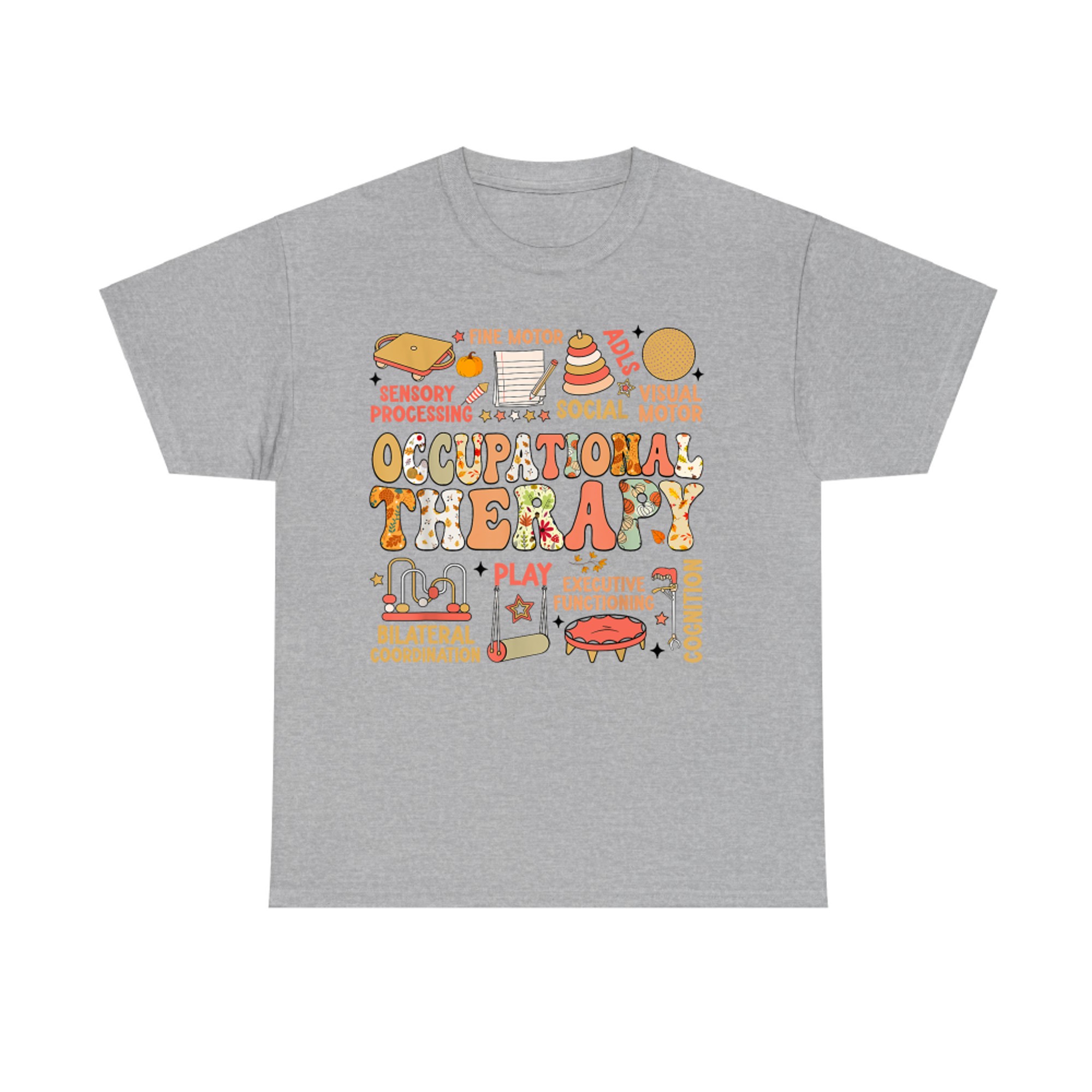 Occupational Therapy Fall Autumn OT Retro Thanksgiving T-Shirt