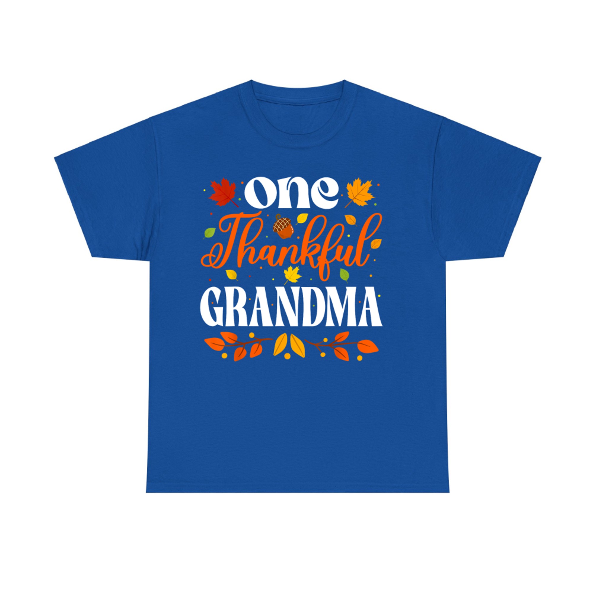 One Thankful Grandma Thanksgiving Family Autumn Fall Grandma T-Shirt