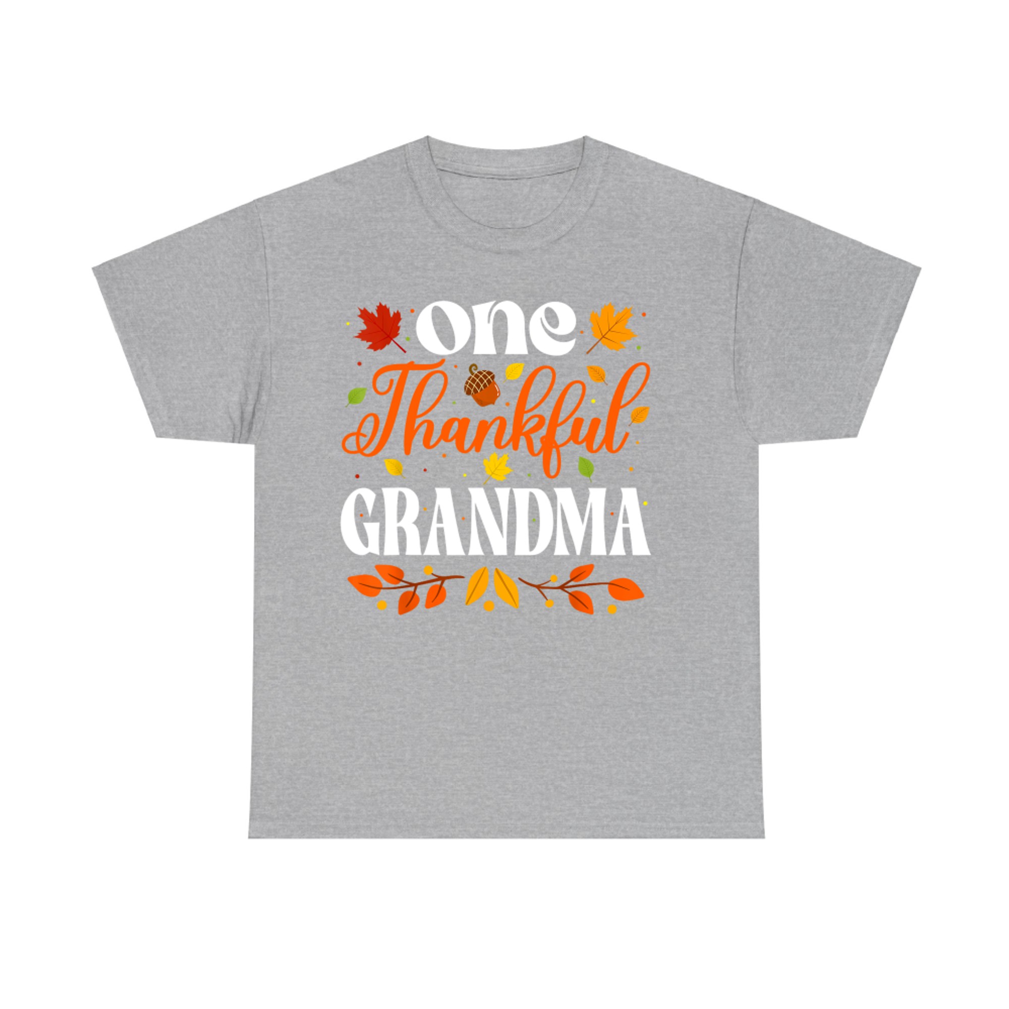 One Thankful Grandma Thanksgiving Family Autumn Fall Grandma T-Shirt