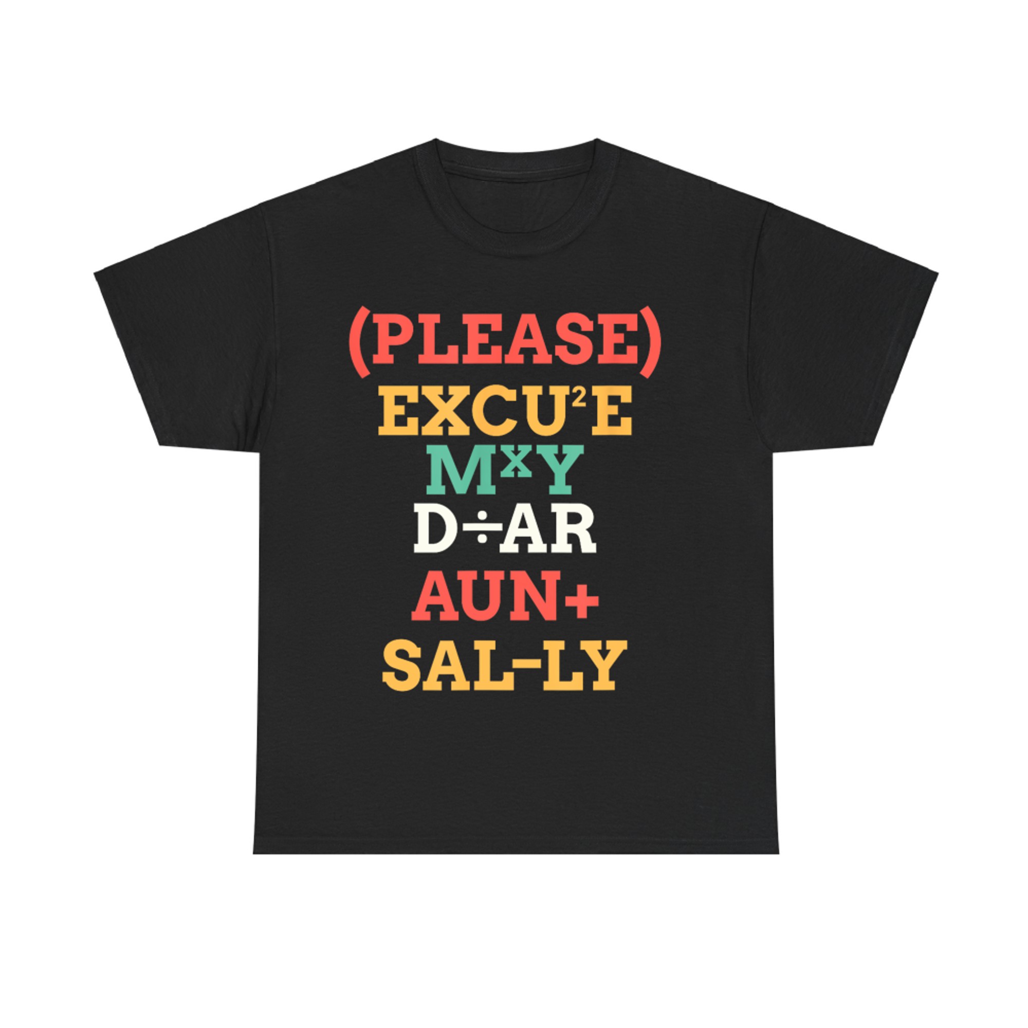 Please Excuse My Dear Aunt Sally Best Teacher Ever T-Shirt