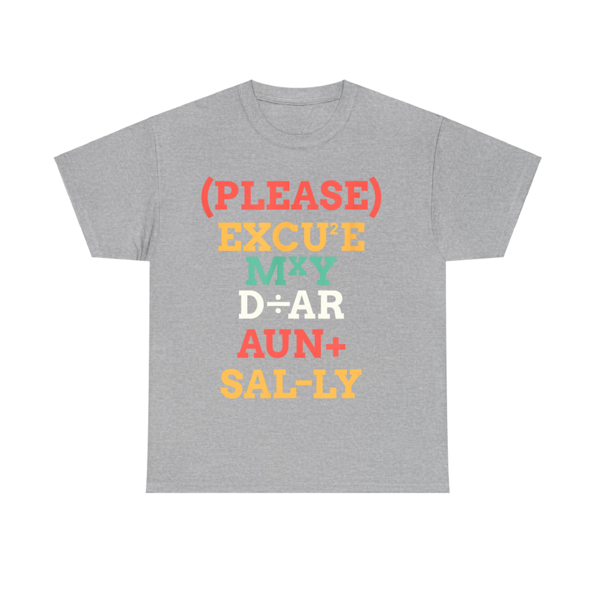 Please Excuse My Dear Aunt Sally Best Teacher Ever T-Shirt