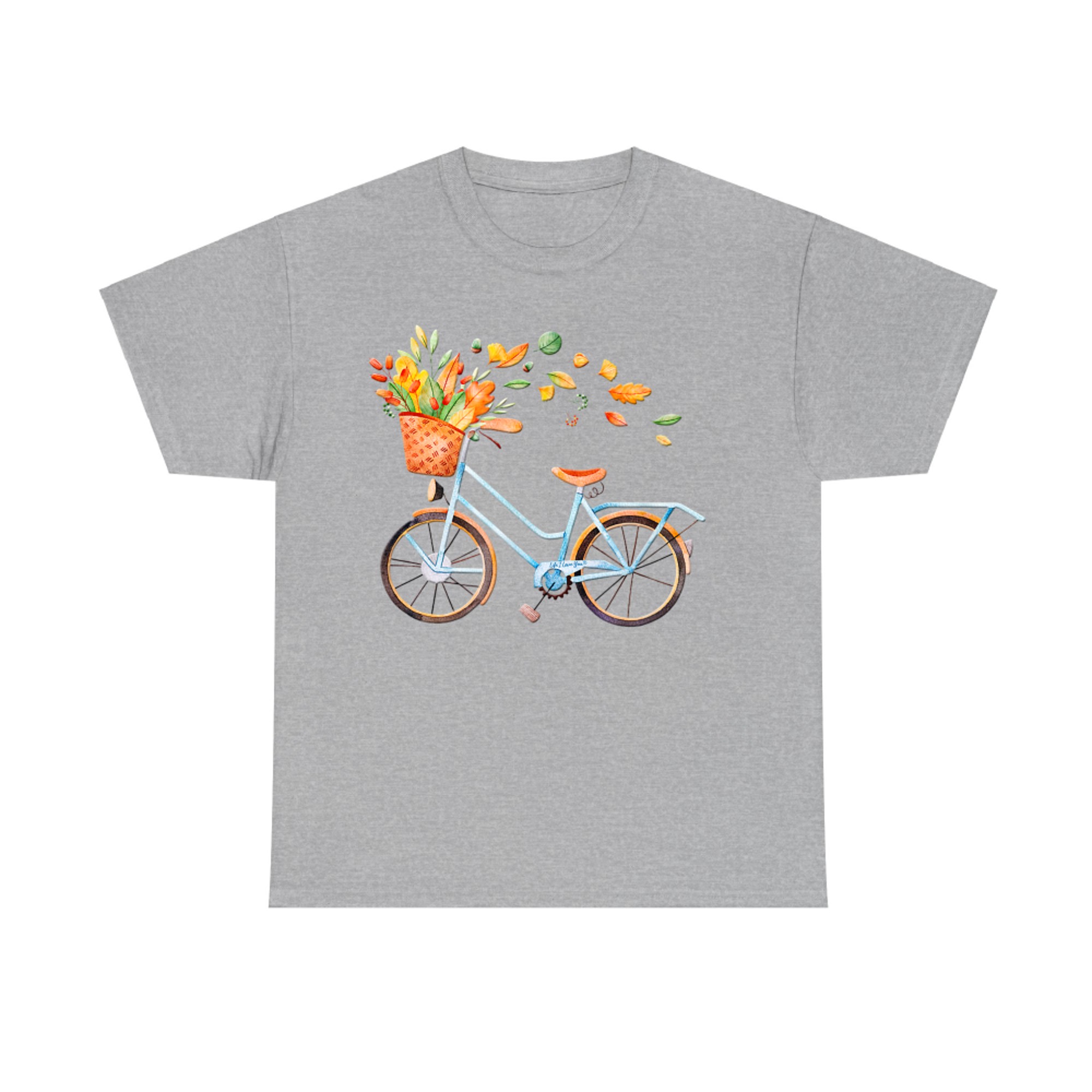 Retro Bicycle with Beautiful Autumn Leaves Fall T-Shirt