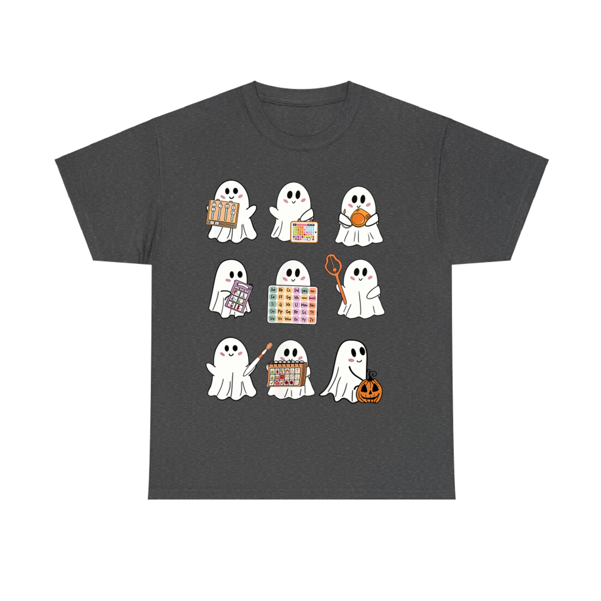 Speech Therapy Ghost Squad Halloween Learning Fun Autumn Fall T-Shirt