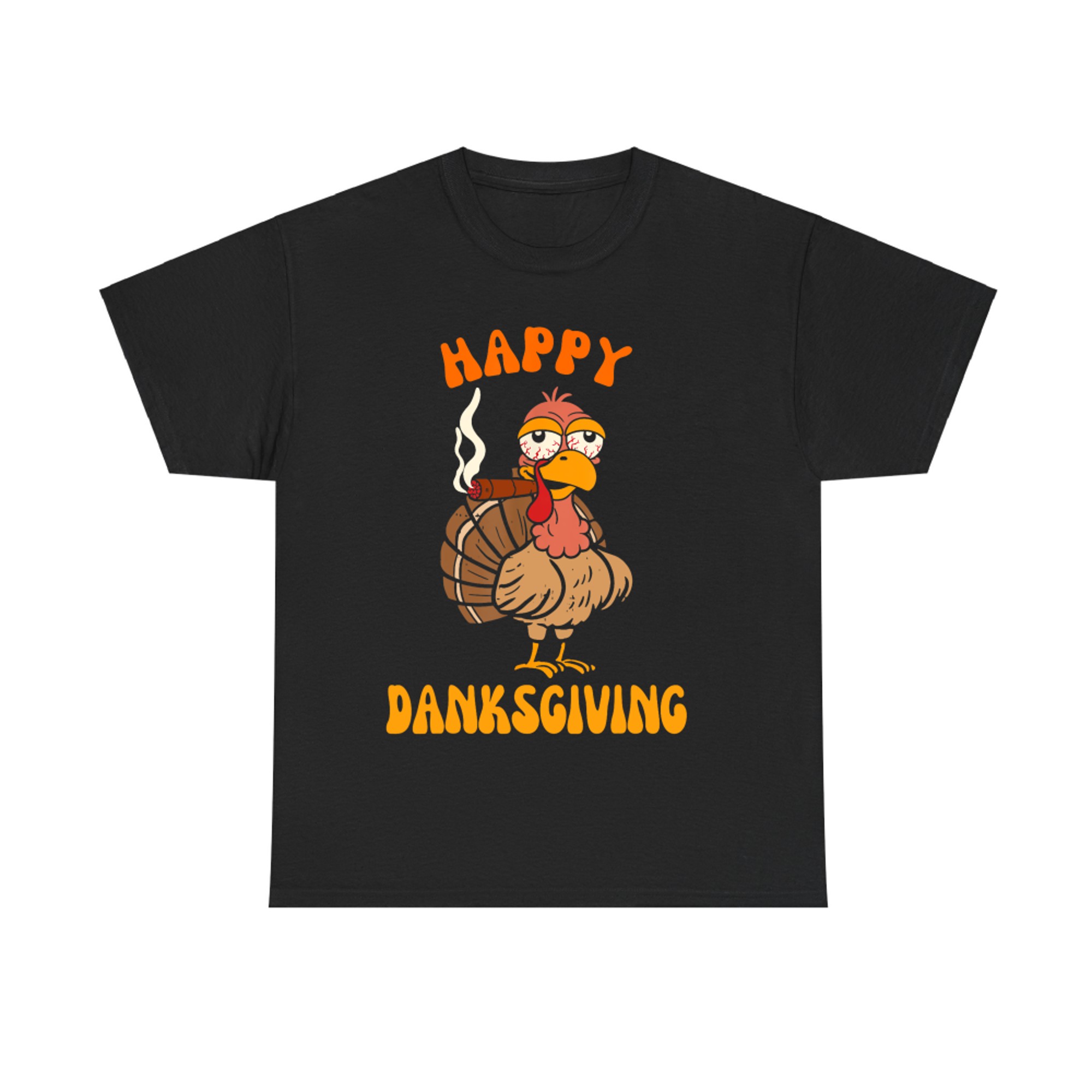 Happy Danksgiving Thanksgiving Cannabis Weed Turkey Smoking T-Shirt