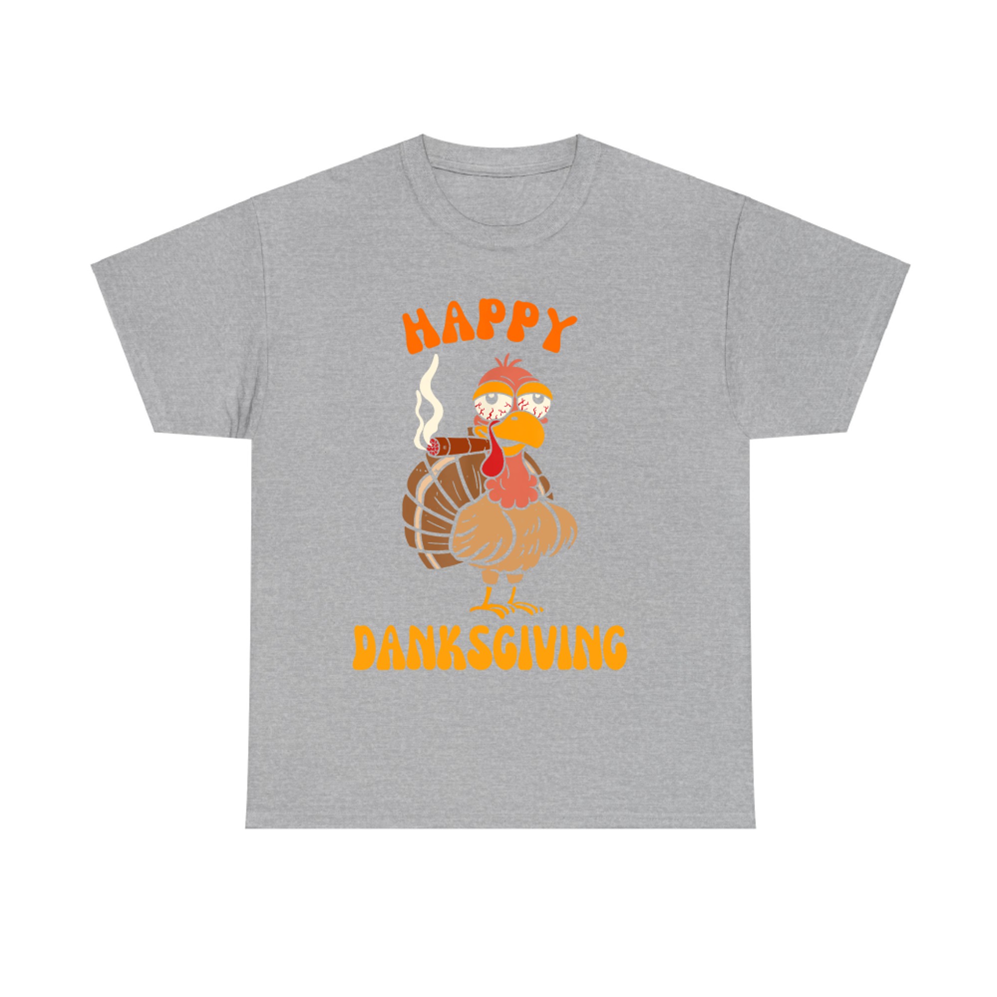 Happy Danksgiving Thanksgiving Cannabis Weed Turkey Smoking T-Shirt