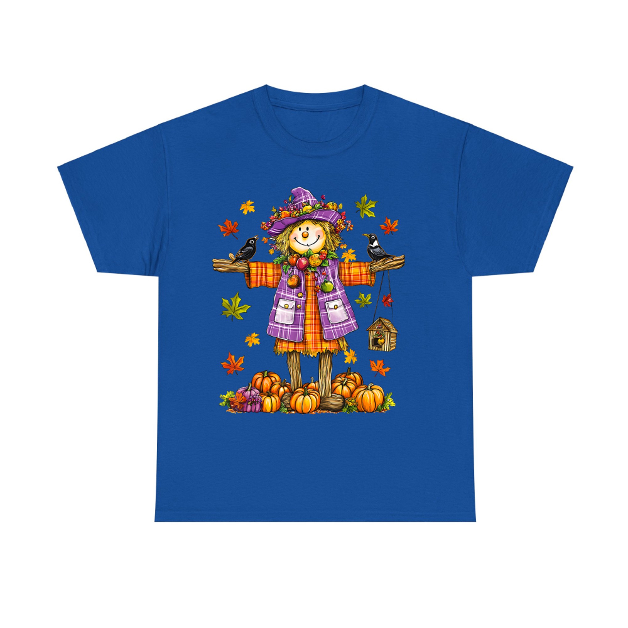 Scarecrow Autumn Fall Season Pumpkin Thanksgiving Halloween T-Shirt