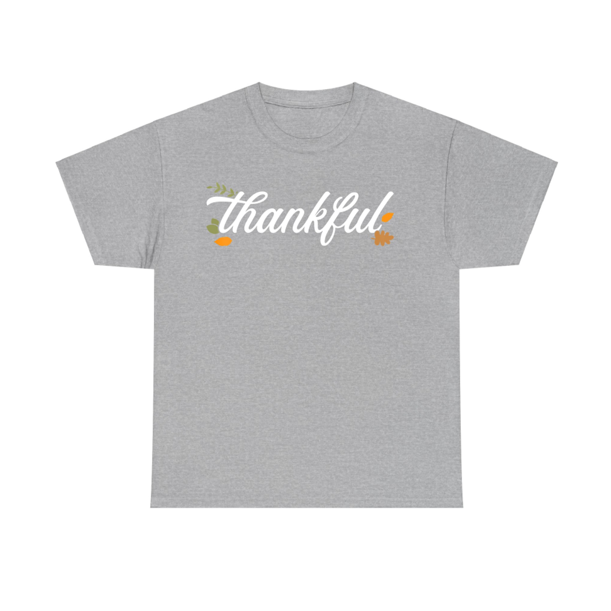 Thankful Autumn Fall Leaves Blessed Grateful Thanksgiving T-Shirt