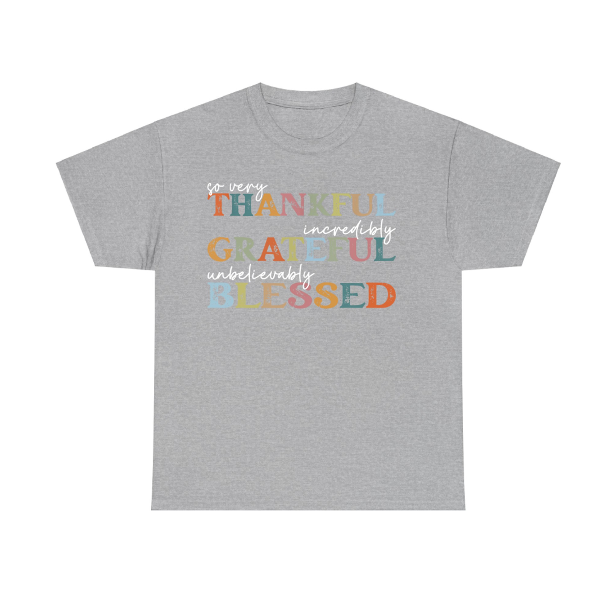 Thankful Grateful Blessed Happy Thanksgiving Day Funny T-Shirt