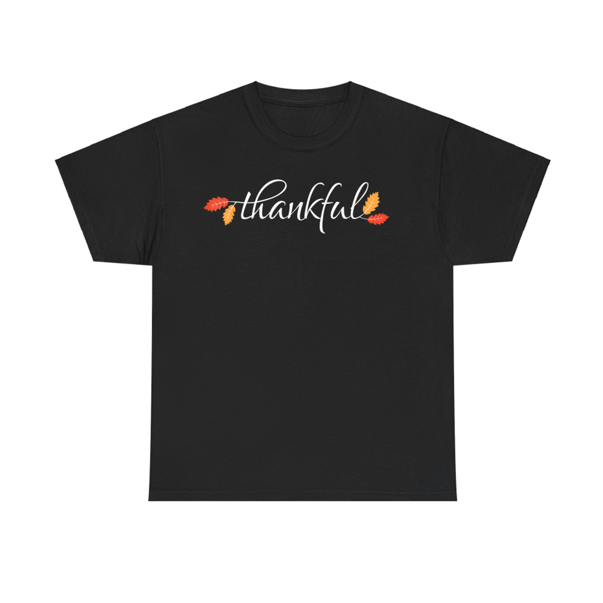 Thankful Thanksgiving Autumn Fall Leaves T-Shirt