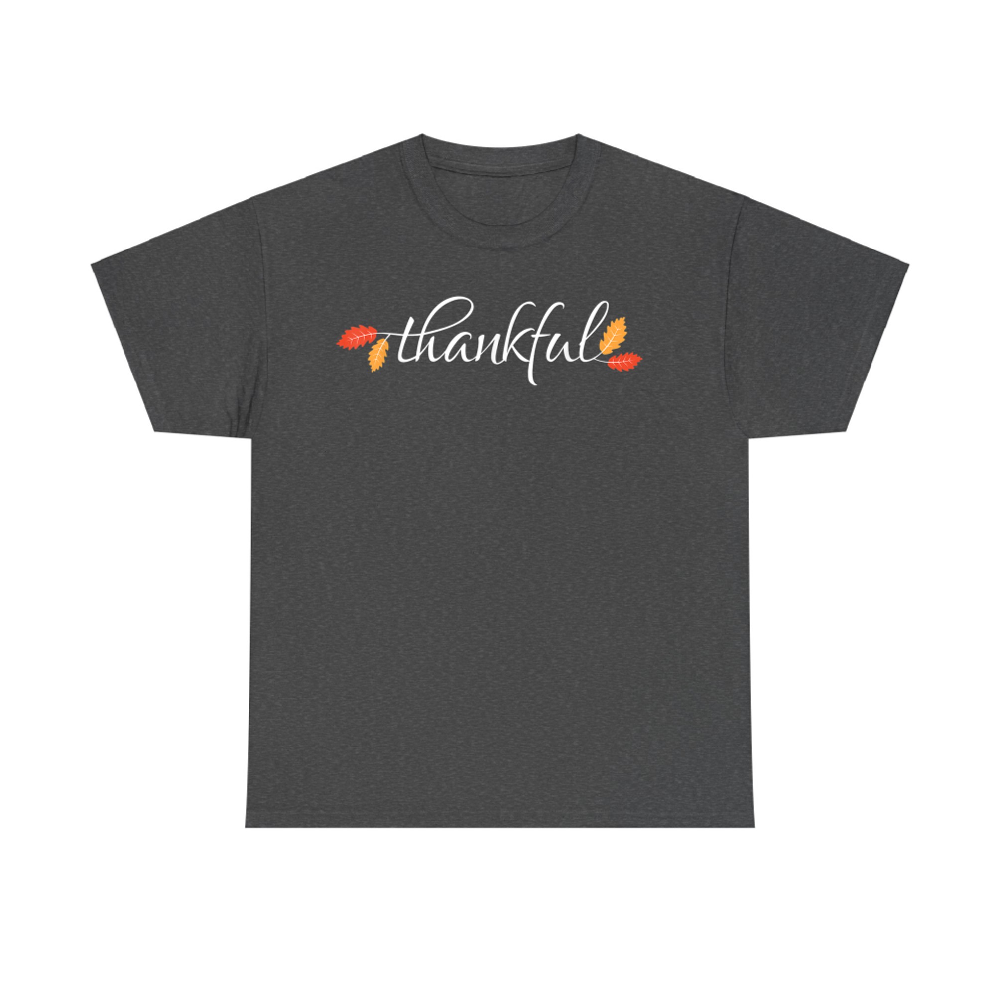 Thankful Thanksgiving Autumn Fall Leaves T-Shirt