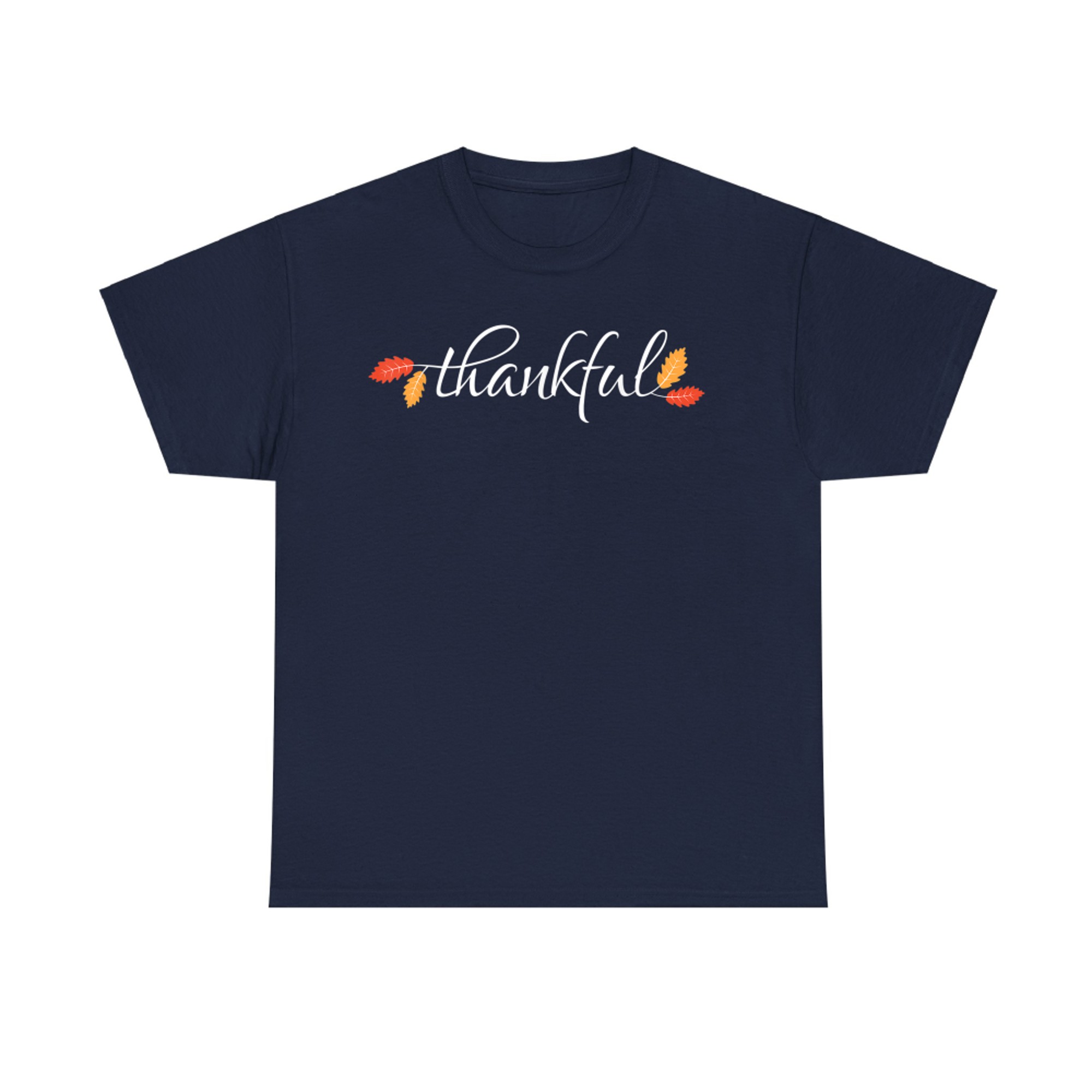 Thankful Thanksgiving Autumn Fall Leaves T-Shirt
