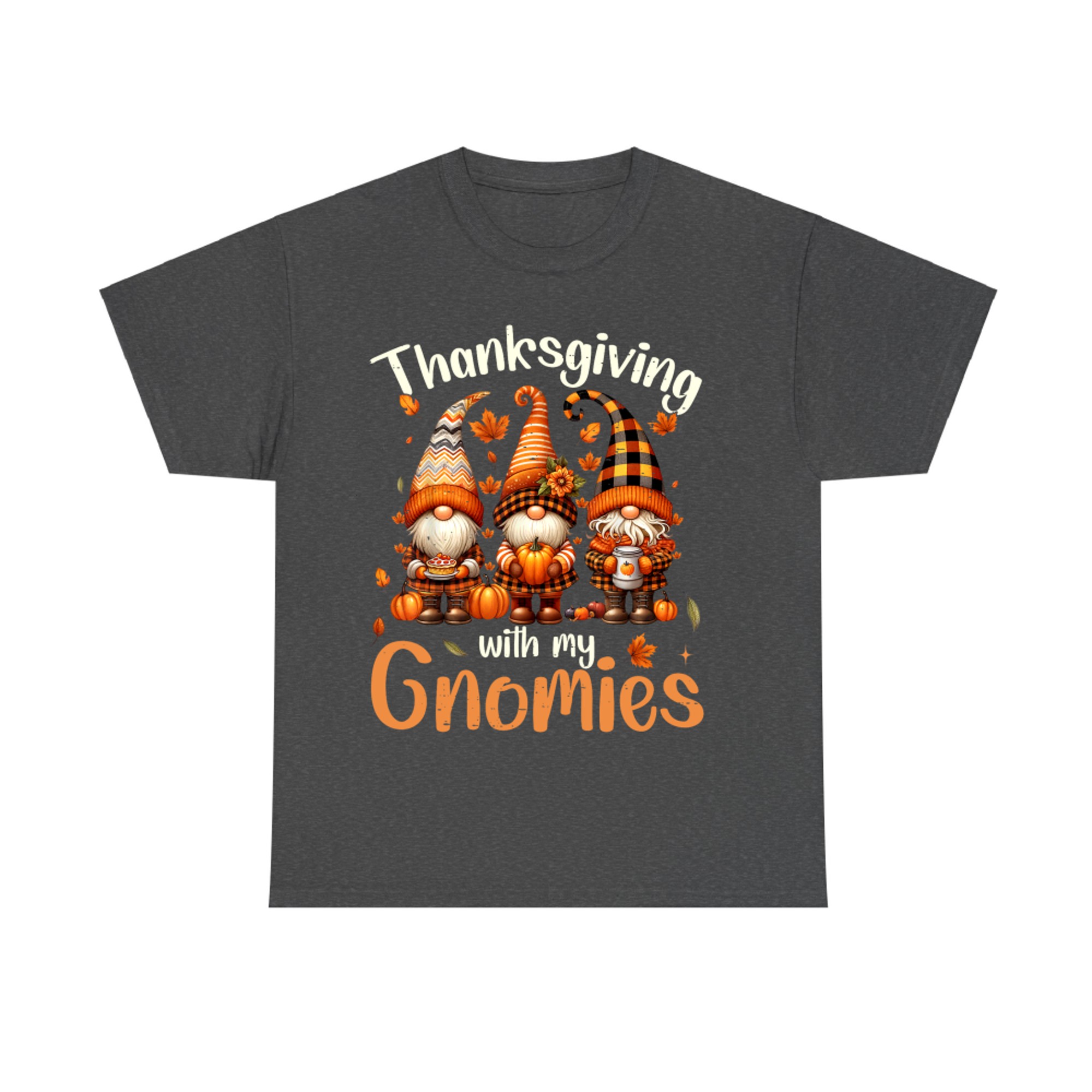 Thanksgiving With My Gnomies Cute Fall Gnome Friends T-Shirt
