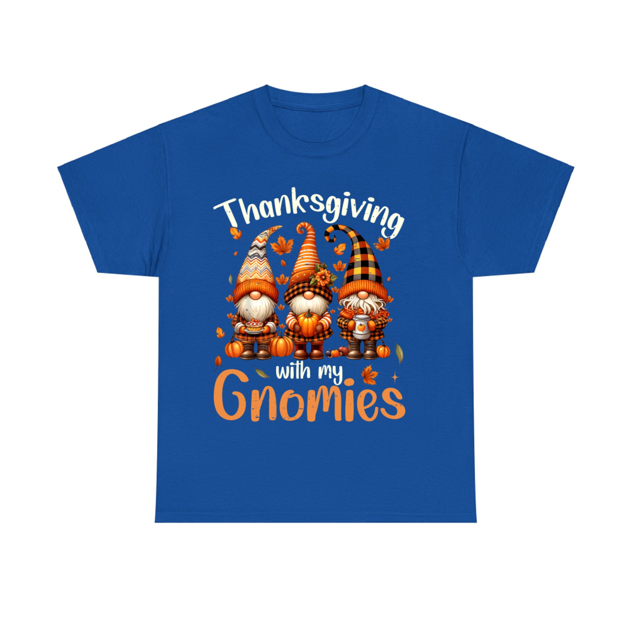 Thanksgiving With My Gnomies Cute Fall Gnome Friends T-Shirt