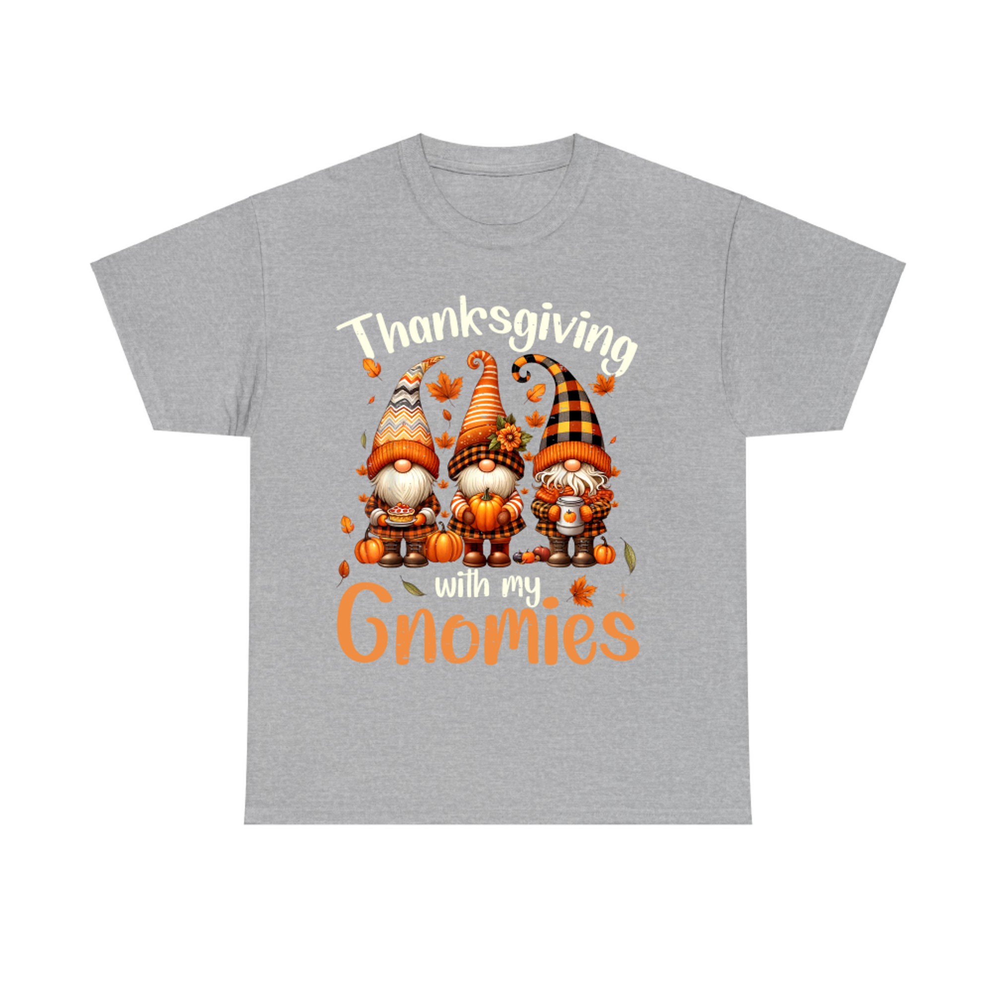 Thanksgiving With My Gnomies Cute Fall Gnome Friends T-Shirt