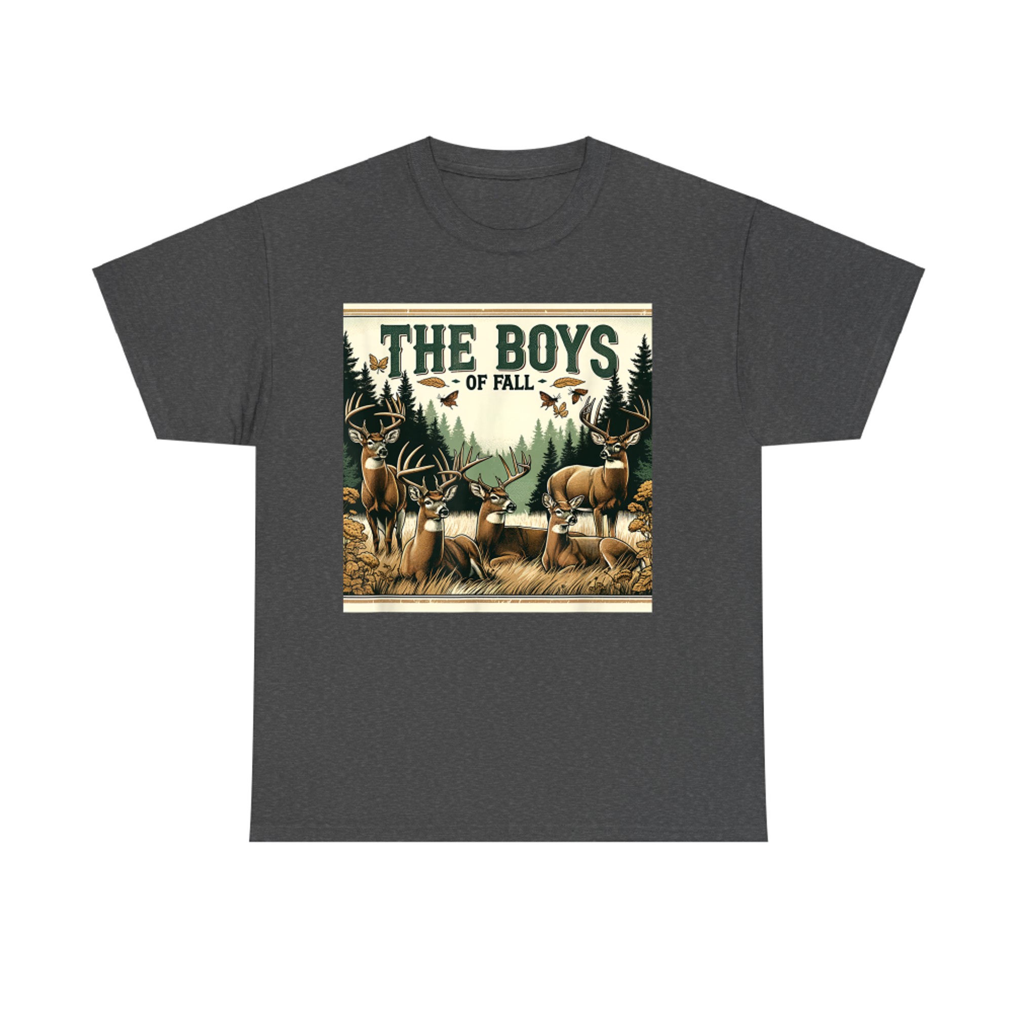 The Boys of Fall Rustic Buck Deer Hunting Autumn T-Shirt