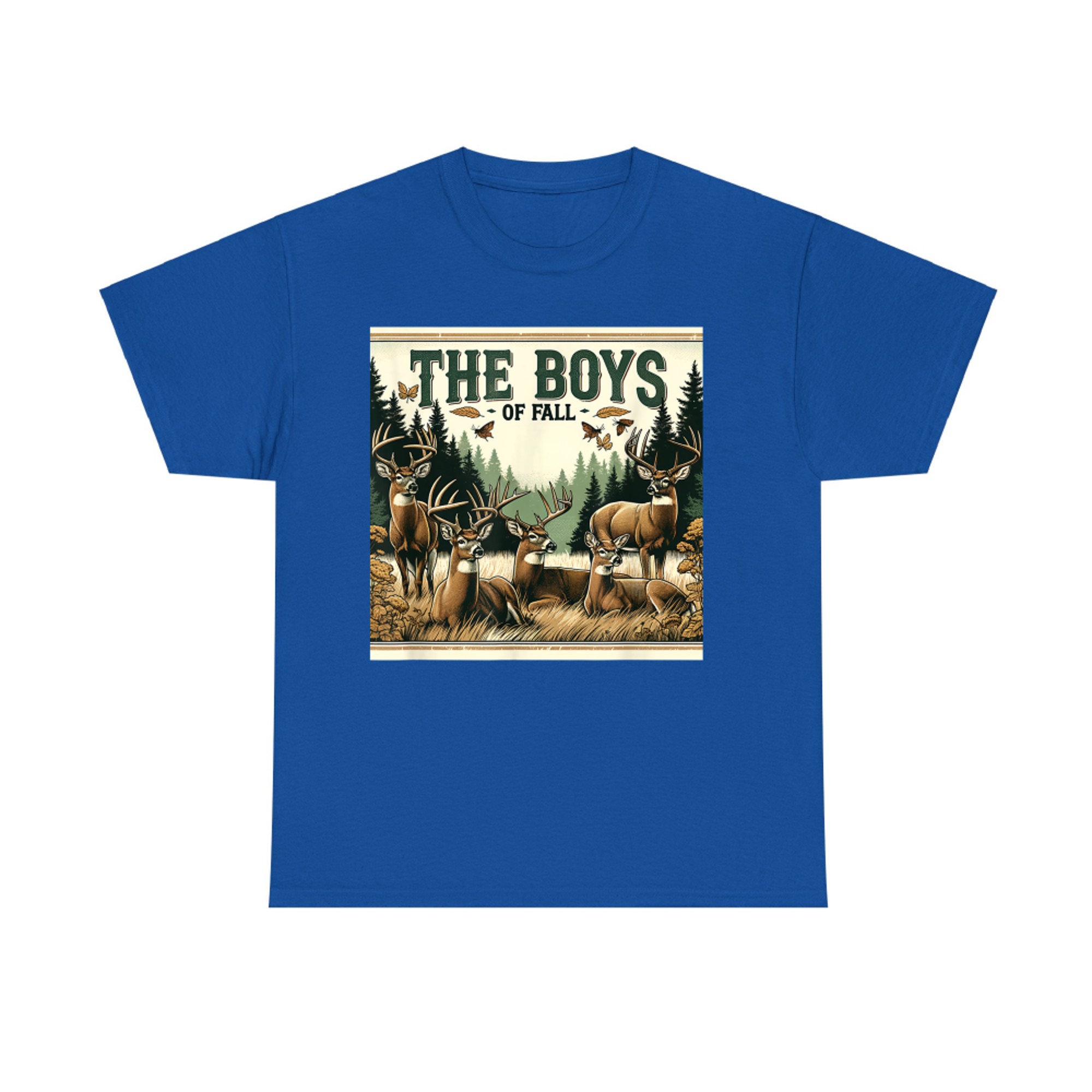 The Boys of Fall Rustic Buck Deer Hunting Autumn T-Shirt