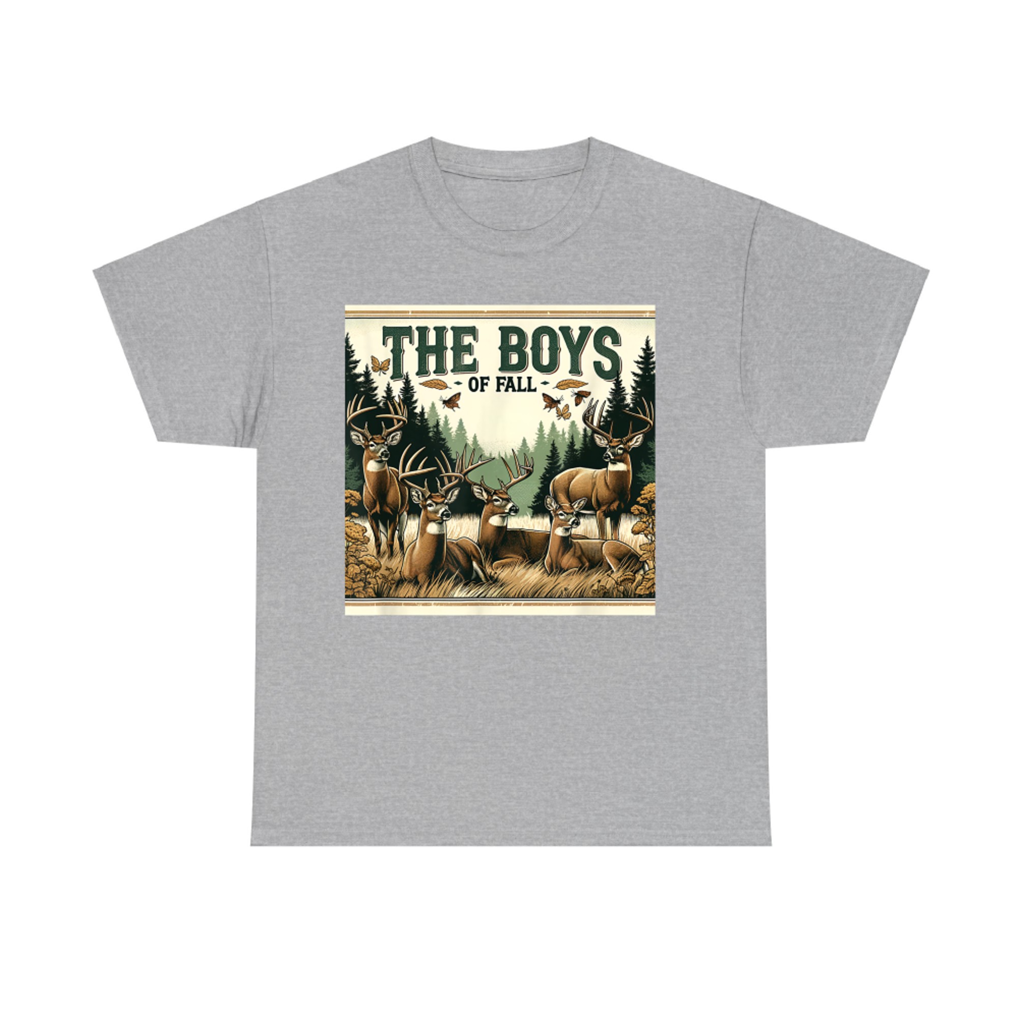 The Boys of Fall Rustic Buck Deer Hunting Autumn T-Shirt