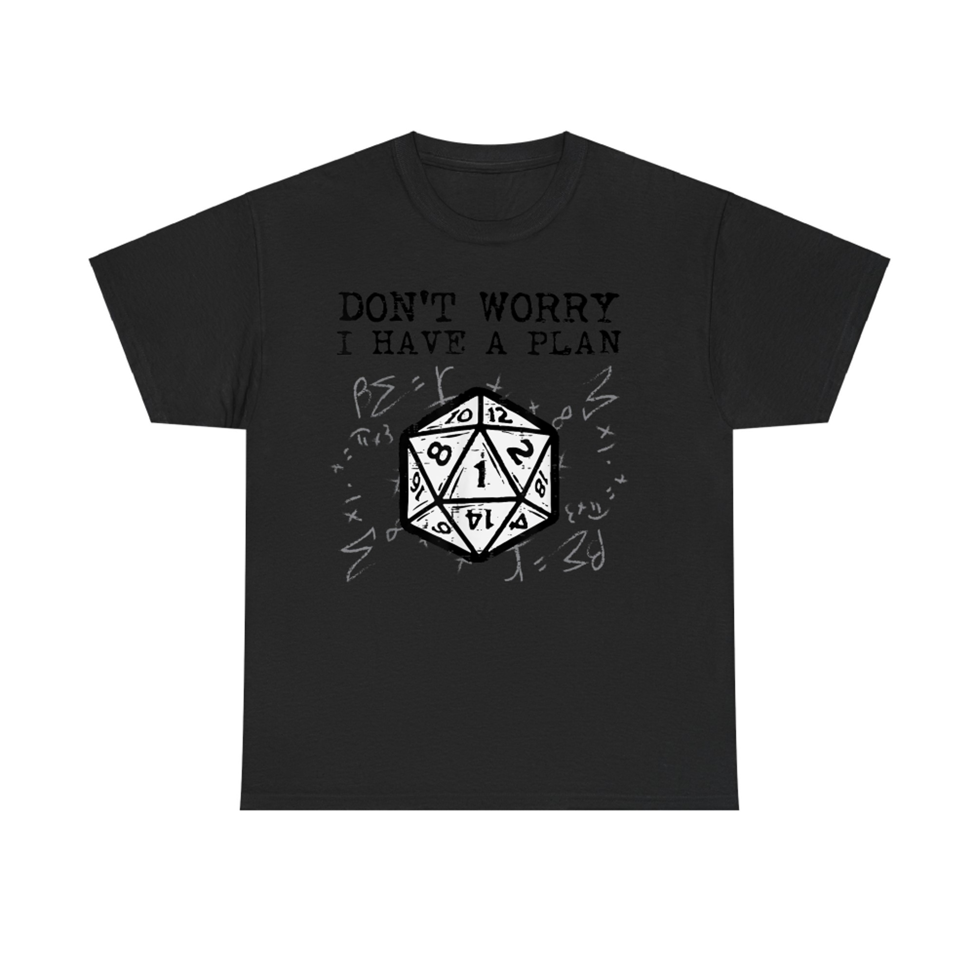 Don’t Worry I Have a Plan DnD Nat Dice Fail RPG Gamer T-Shirt