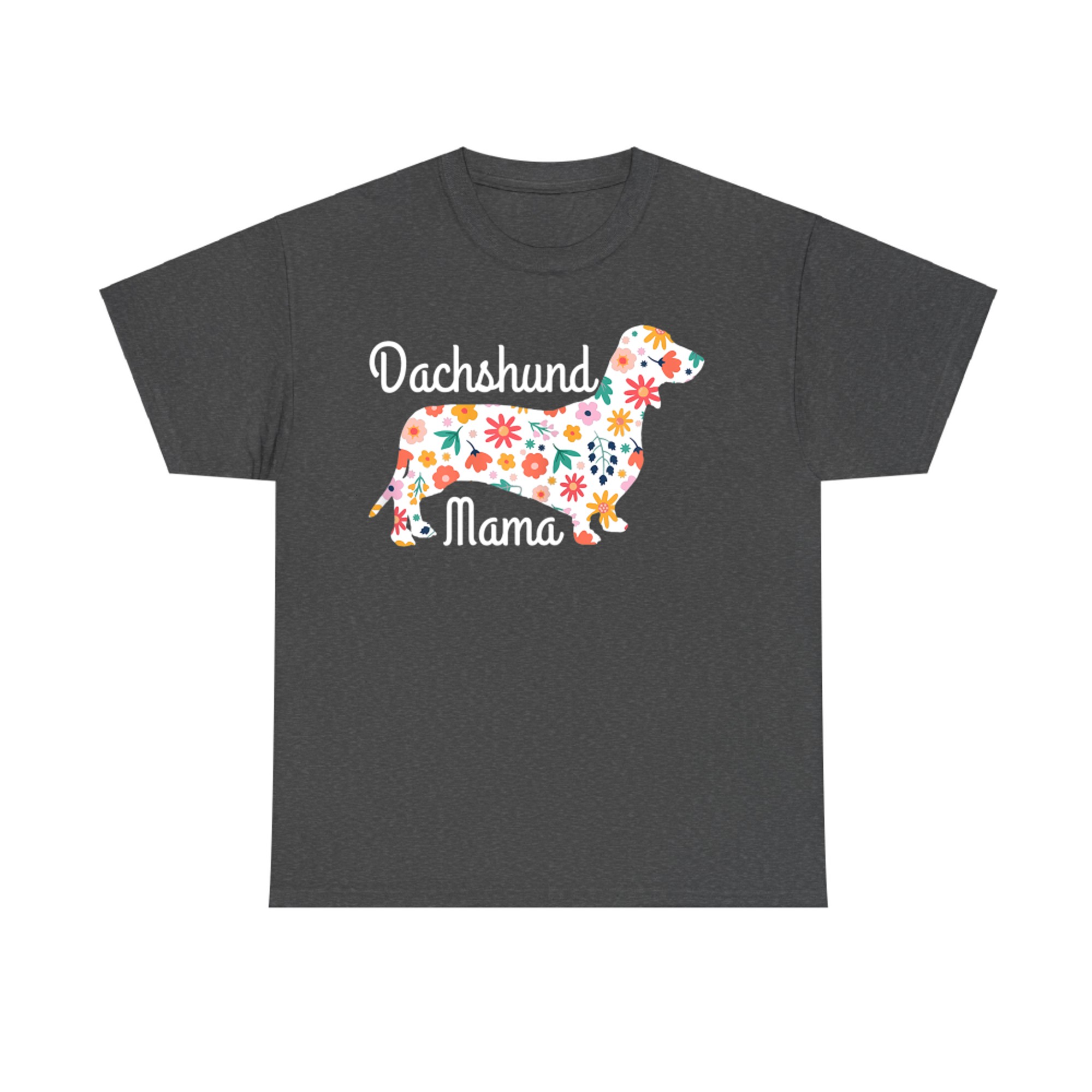 Floral Dachshund Mama Dog Moms and Doxie Lovers T-Shirt