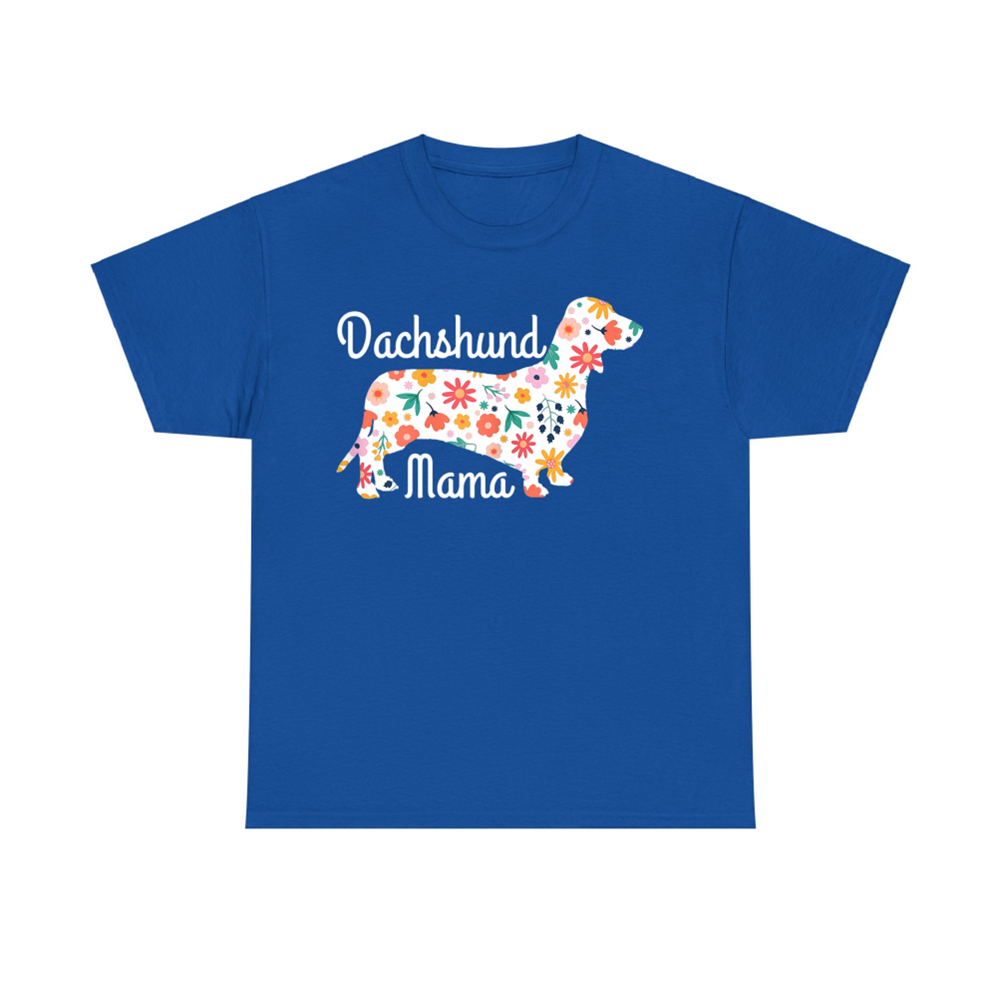 Floral Dachshund Mama Dog Moms and Doxie Lovers T-Shirt