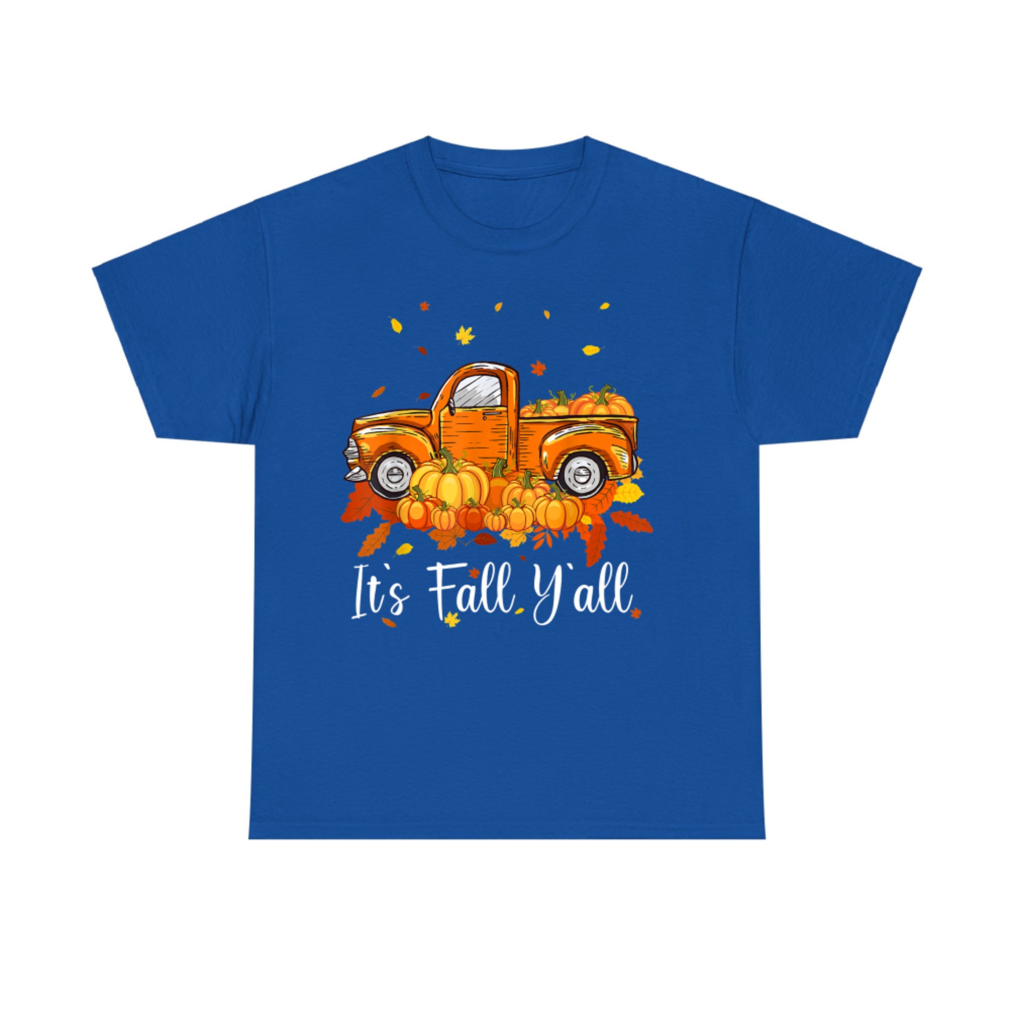 It's Fall Y'all Pumpkin Truck Autumn Tree Hello Fall T-Shirt