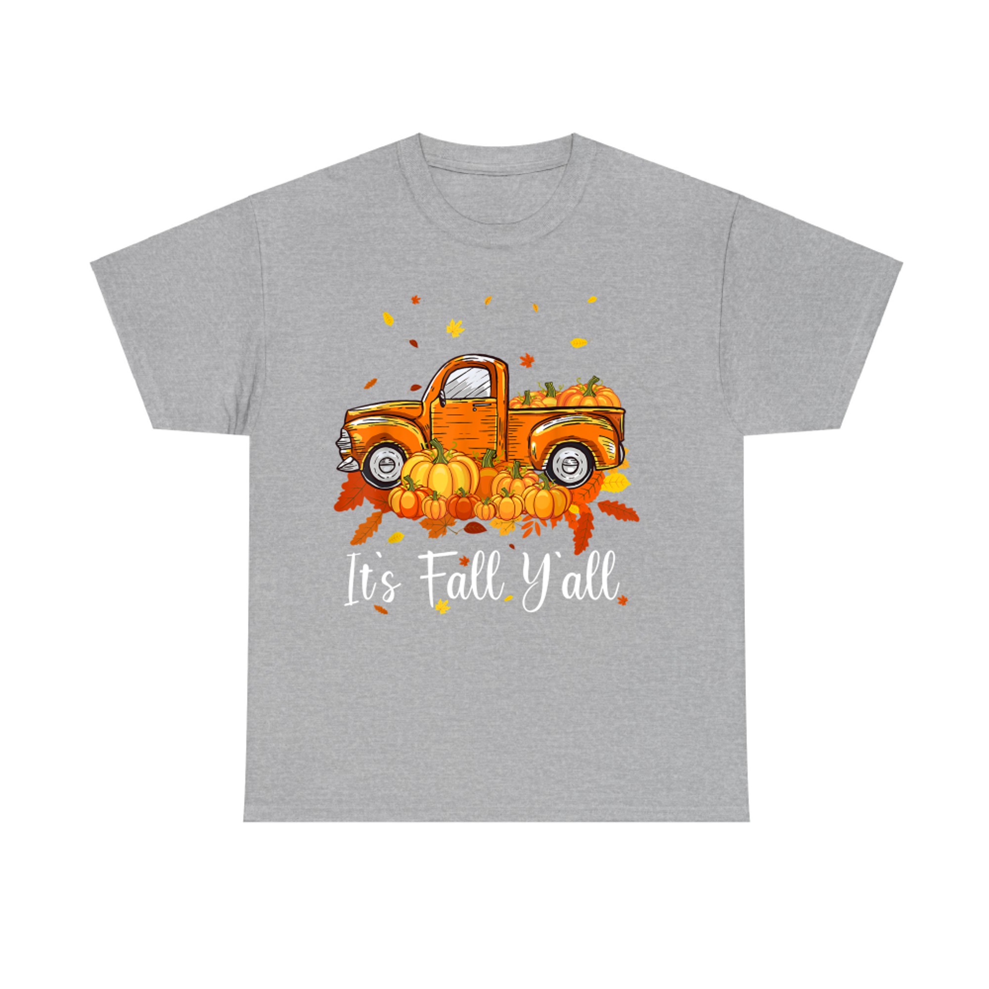 It's Fall Y'all Pumpkin Truck Autumn Tree Hello Fall T-Shirt