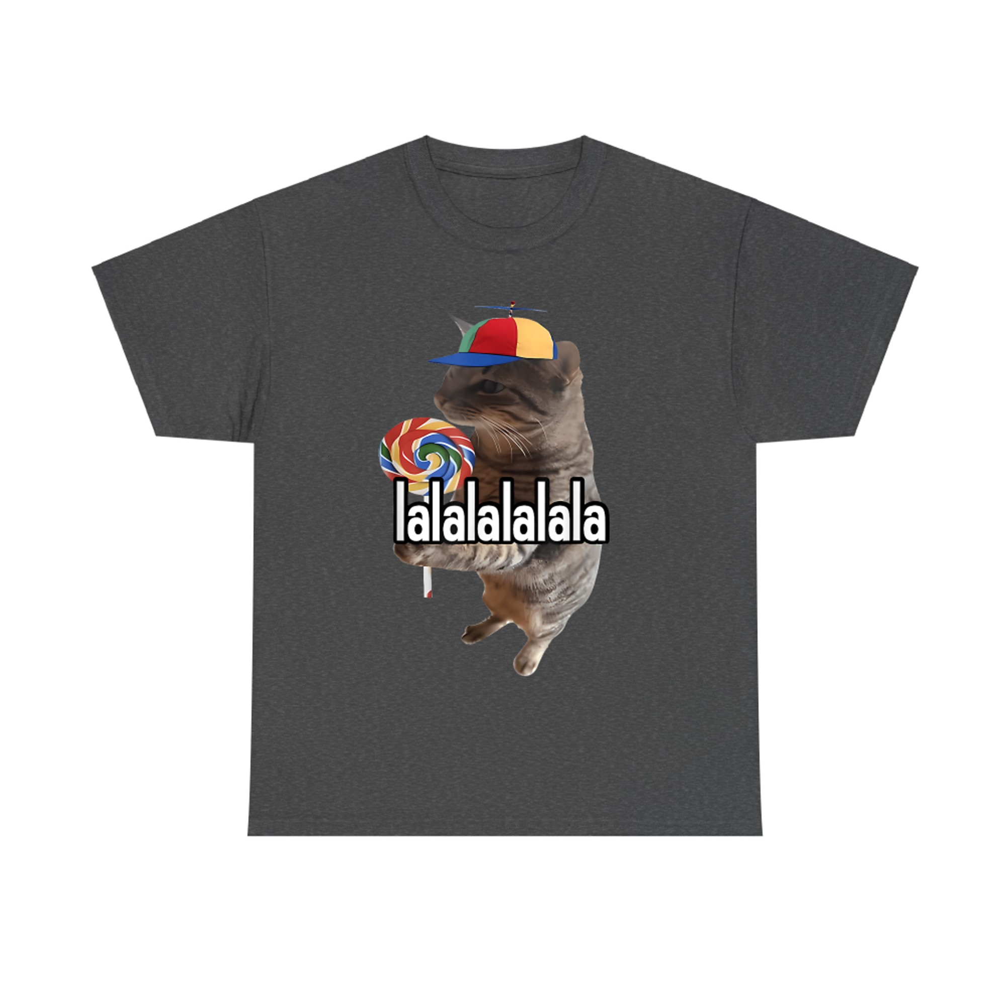 Silly Cat With Lollipop Meme T-Shirt